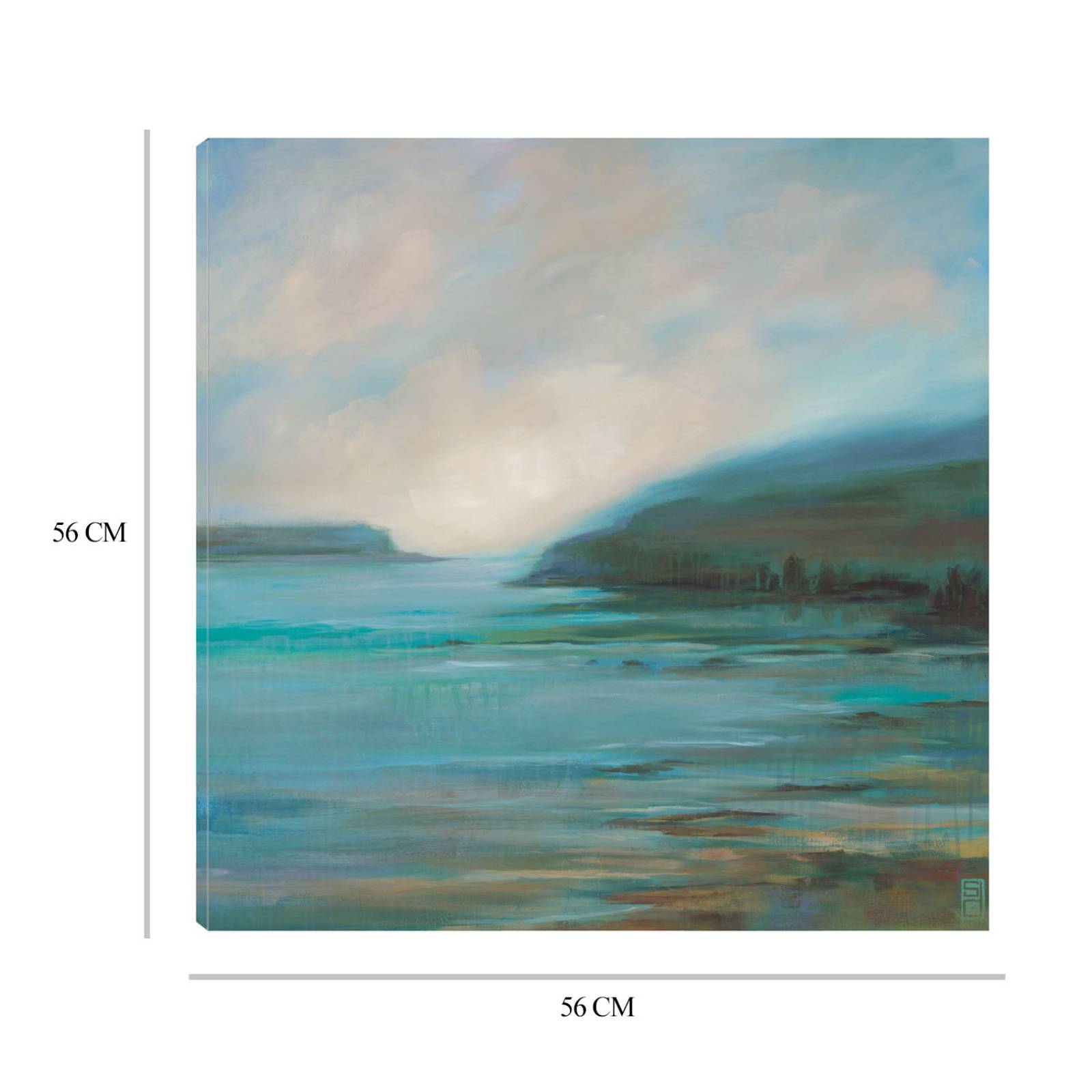 Cuadro Decorativo | El viaje | Stacy Daguiar | 56X56 Cm | Arte Paisaje | Impresión en Lienzo | Fine Art TJ