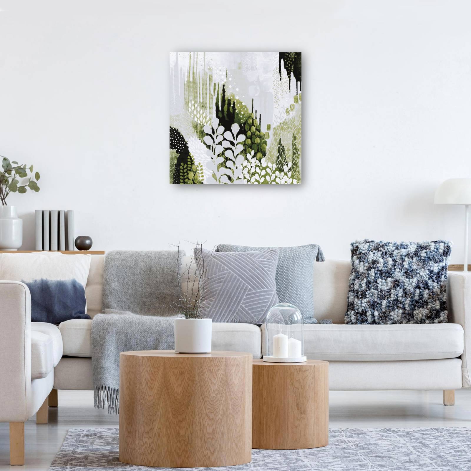 cuadro decorativo BW Bosque II con Verde