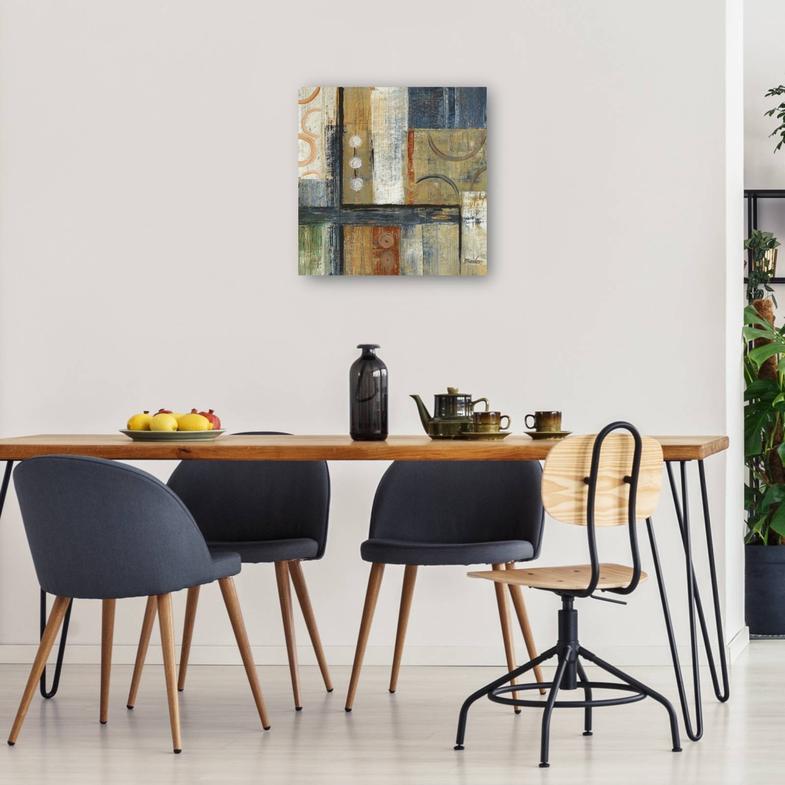 cuadro decorativo  Líneas coincidentes I