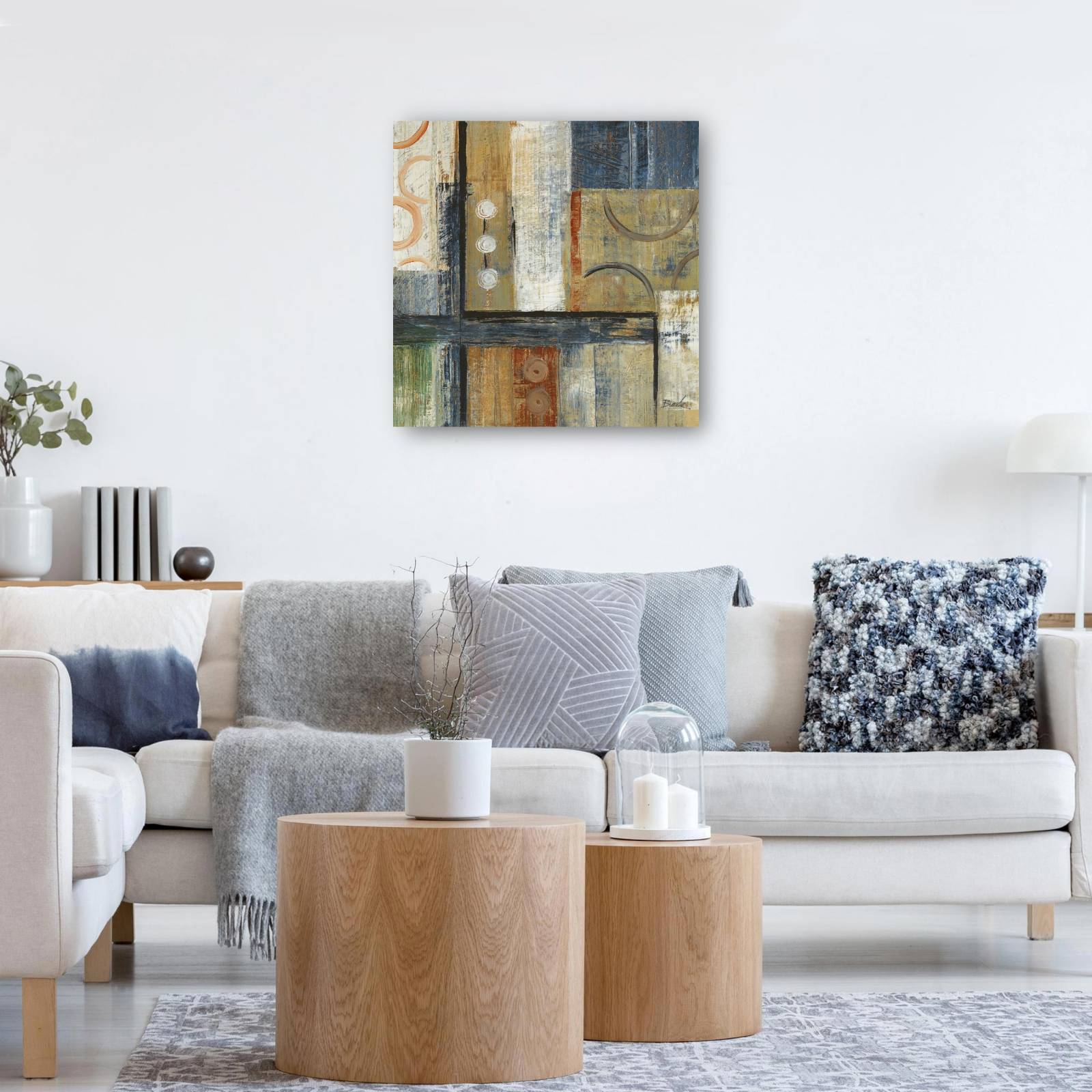 cuadro decorativo  Líneas coincidentes I