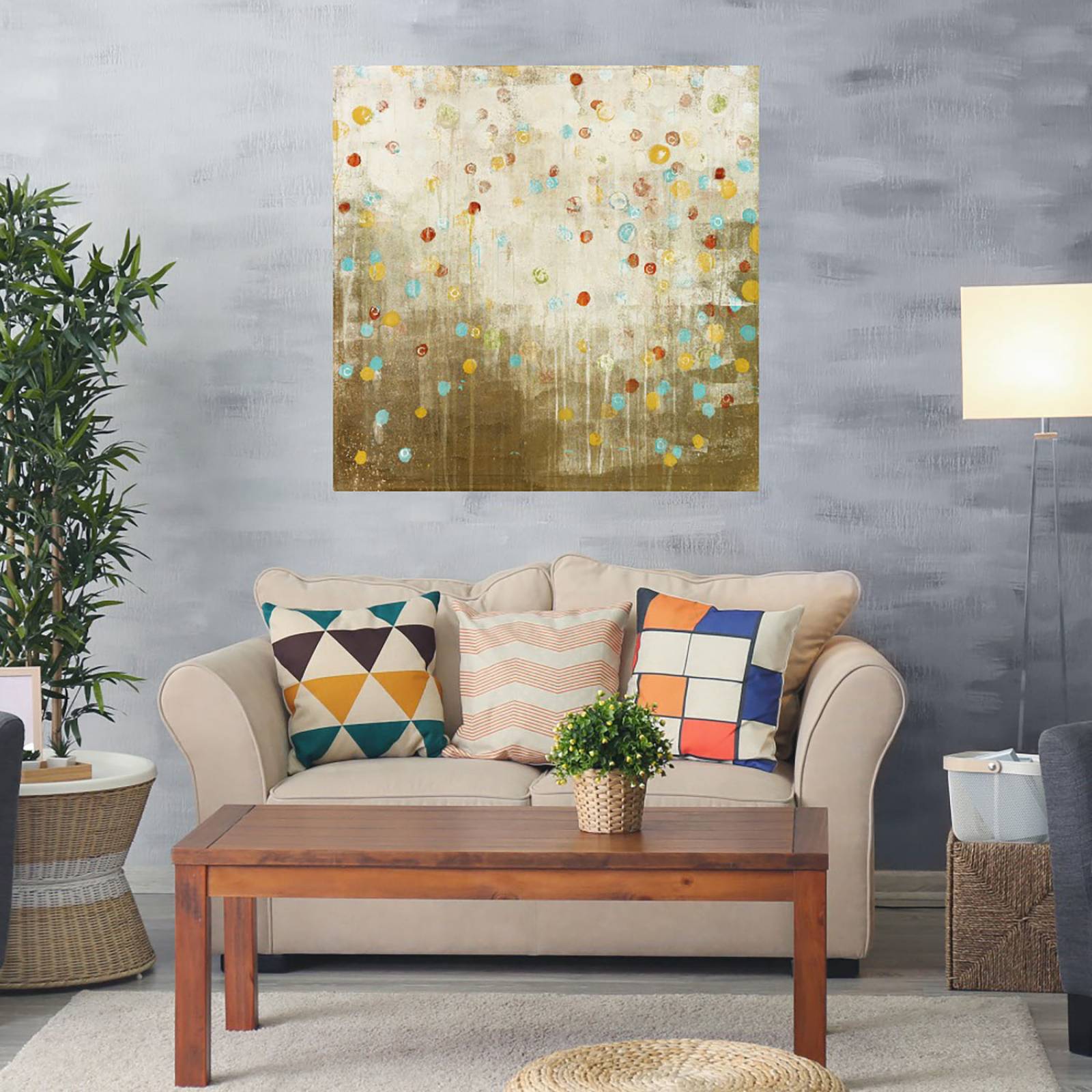 Cuadro Decorativo | Efervescencia 1 | Maeve Harris | 122X122 Cm | Arte Abstracto | Impresión en Lienzo | Fine Art TJ