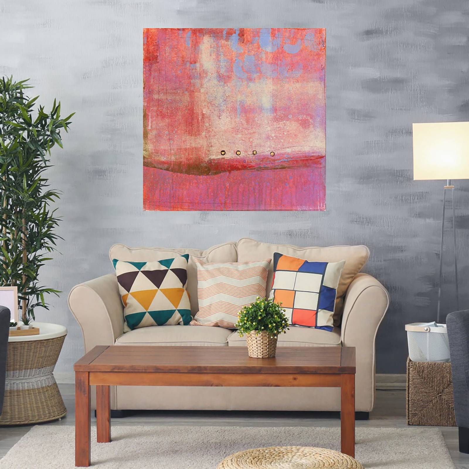 Cuadro Decorativo | Caleidoscopio 2 | Maeve Harris | 82X82 Cm | Arte Abstracto | Impresión en Lienzo | Fine Art TJ