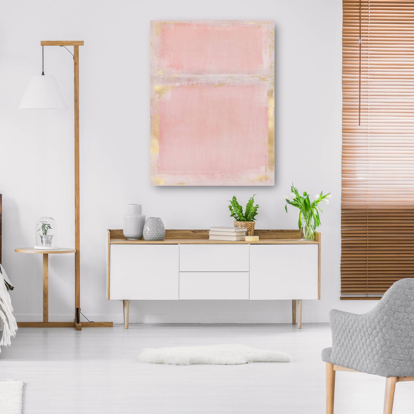 cuadro decorativo  Rubor dorado