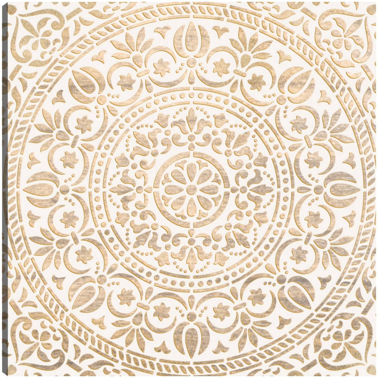 cuadro decorativo Oro blanco ornamental