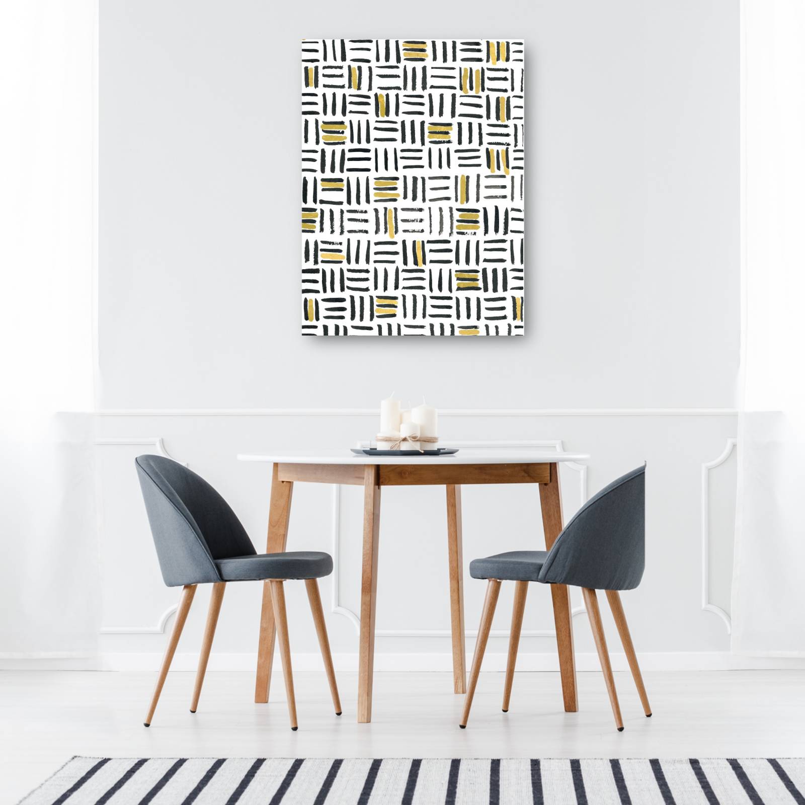 cuadro decorativo Paja con oro