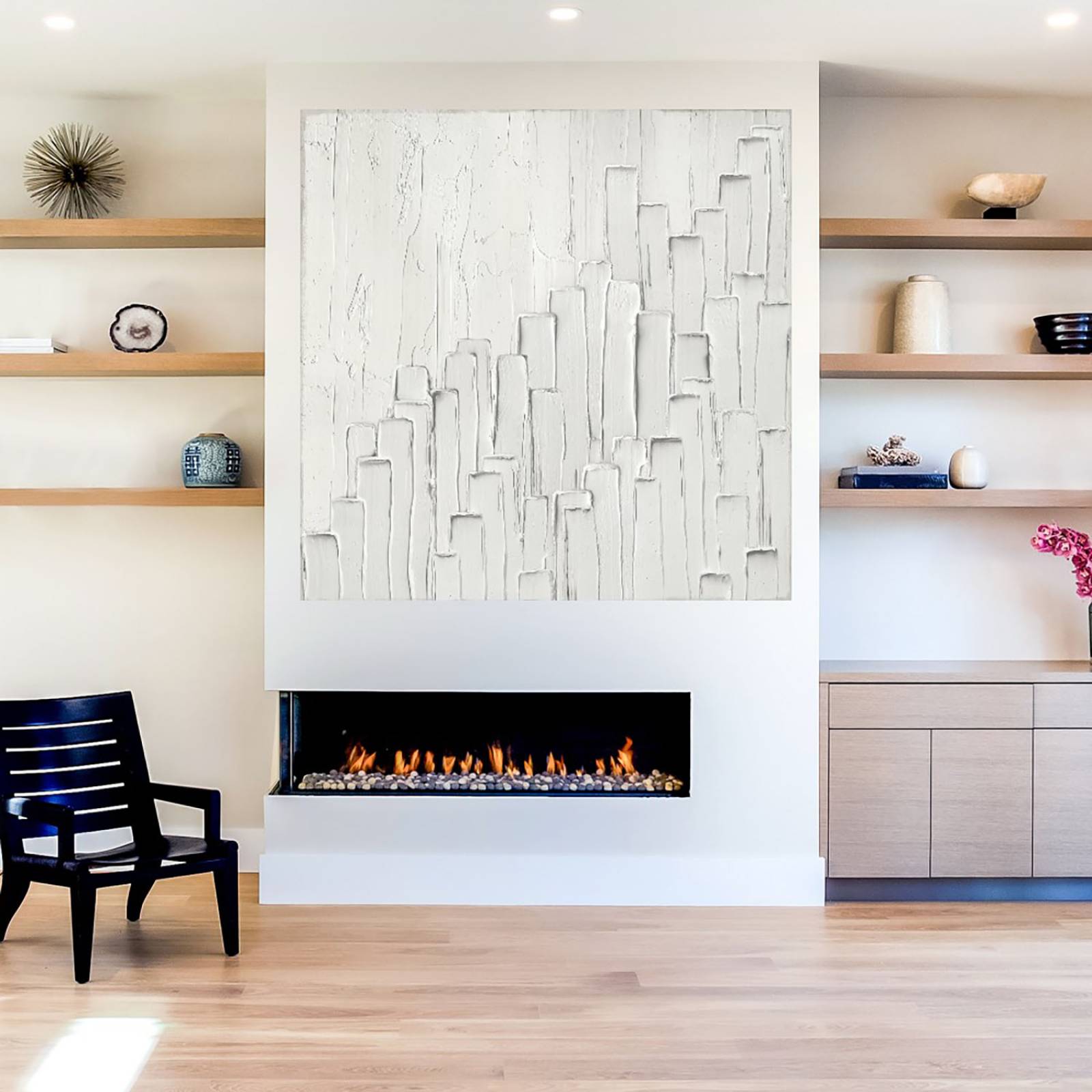 Cuadro Decorativo | Escalera gris | Paul Duncan | 82X82 Cm | Arte Abstracto | Impresión en Lienzo | Fine Art TJ