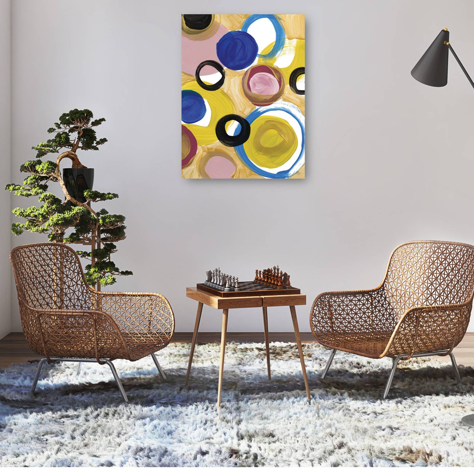 cuadro decorativo  Tiempo y espacio I