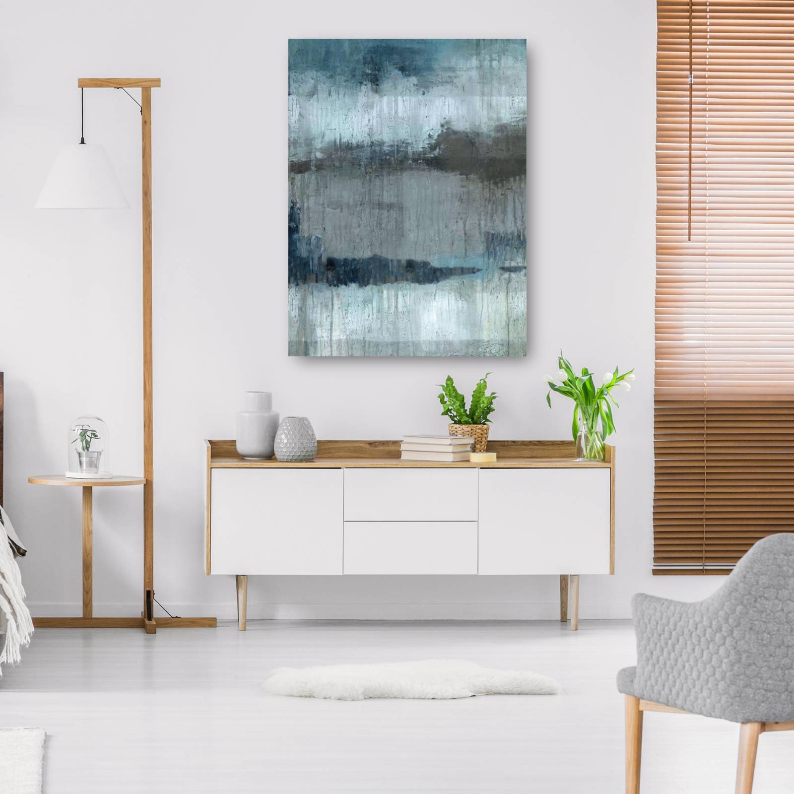 cuadro decorativo Estudiar en azul