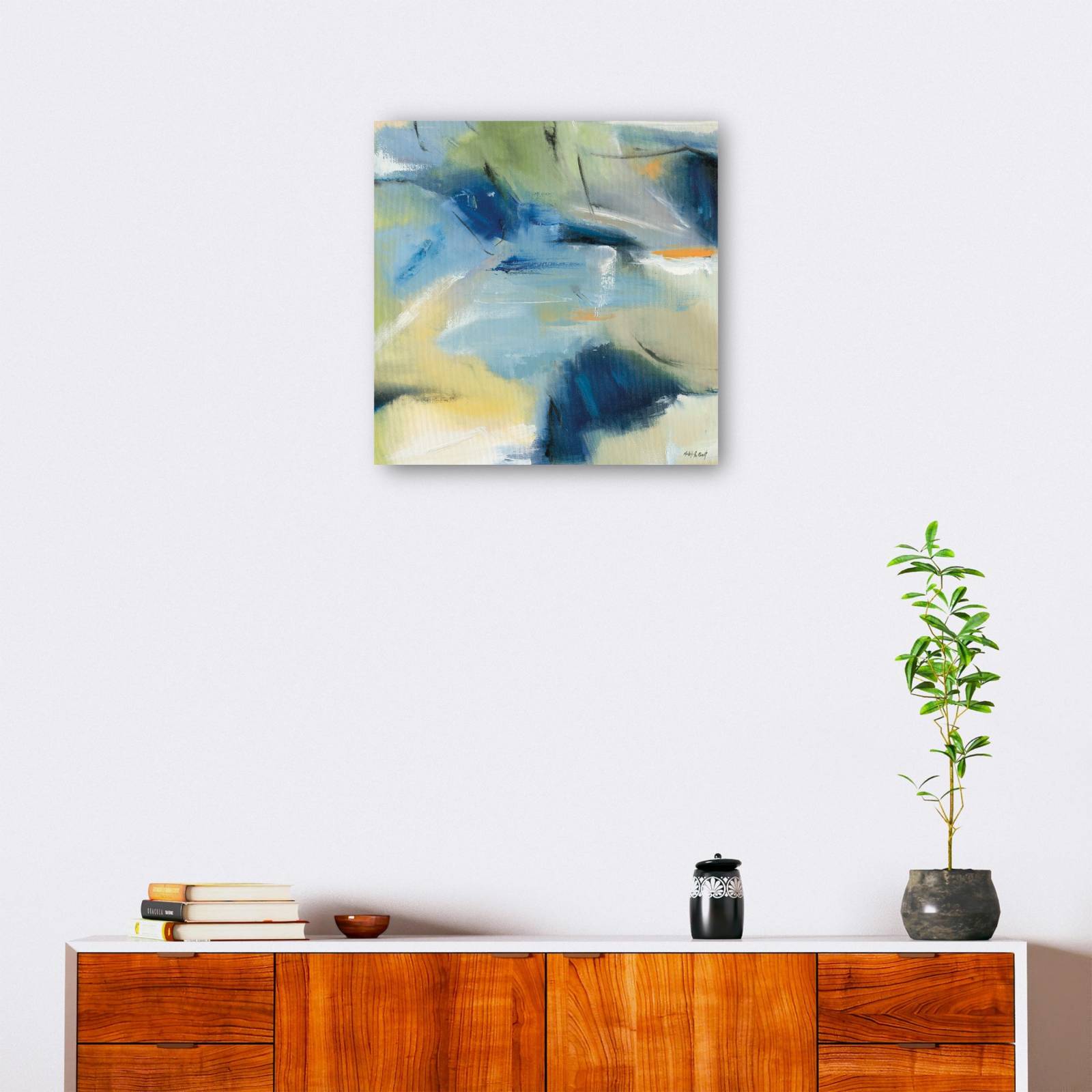 cuadro decorativo - caos azul