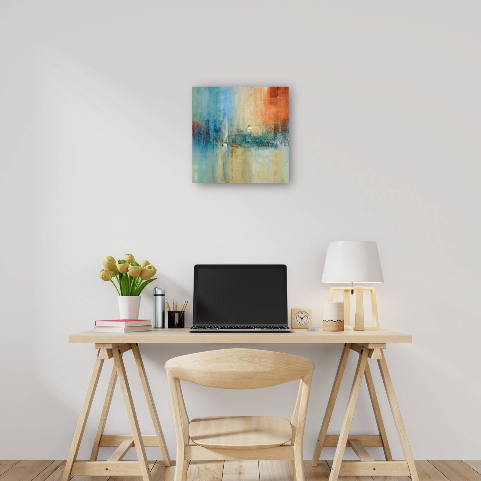 cuadro decorativo - cascada azul