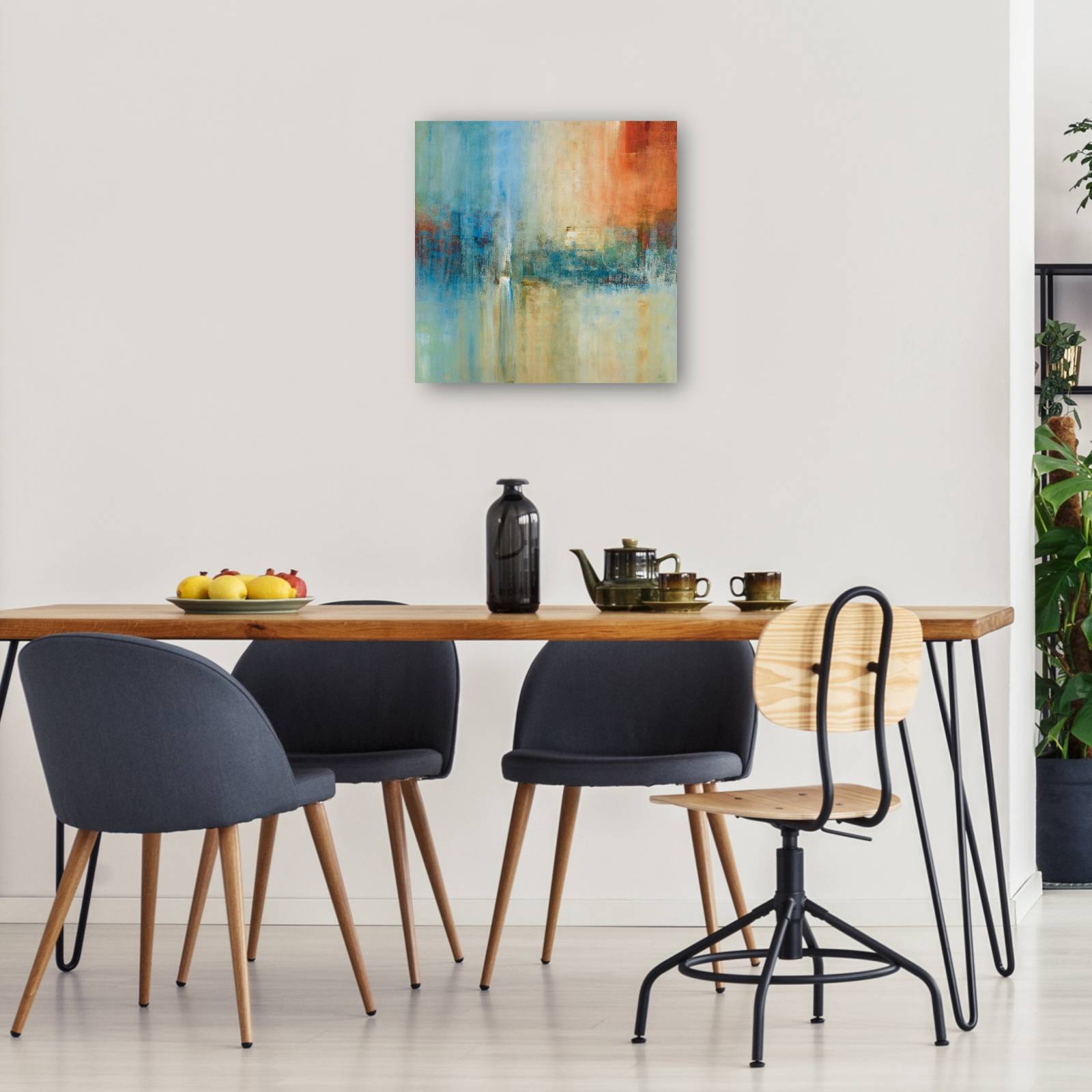 cuadro decorativo - cascada azul