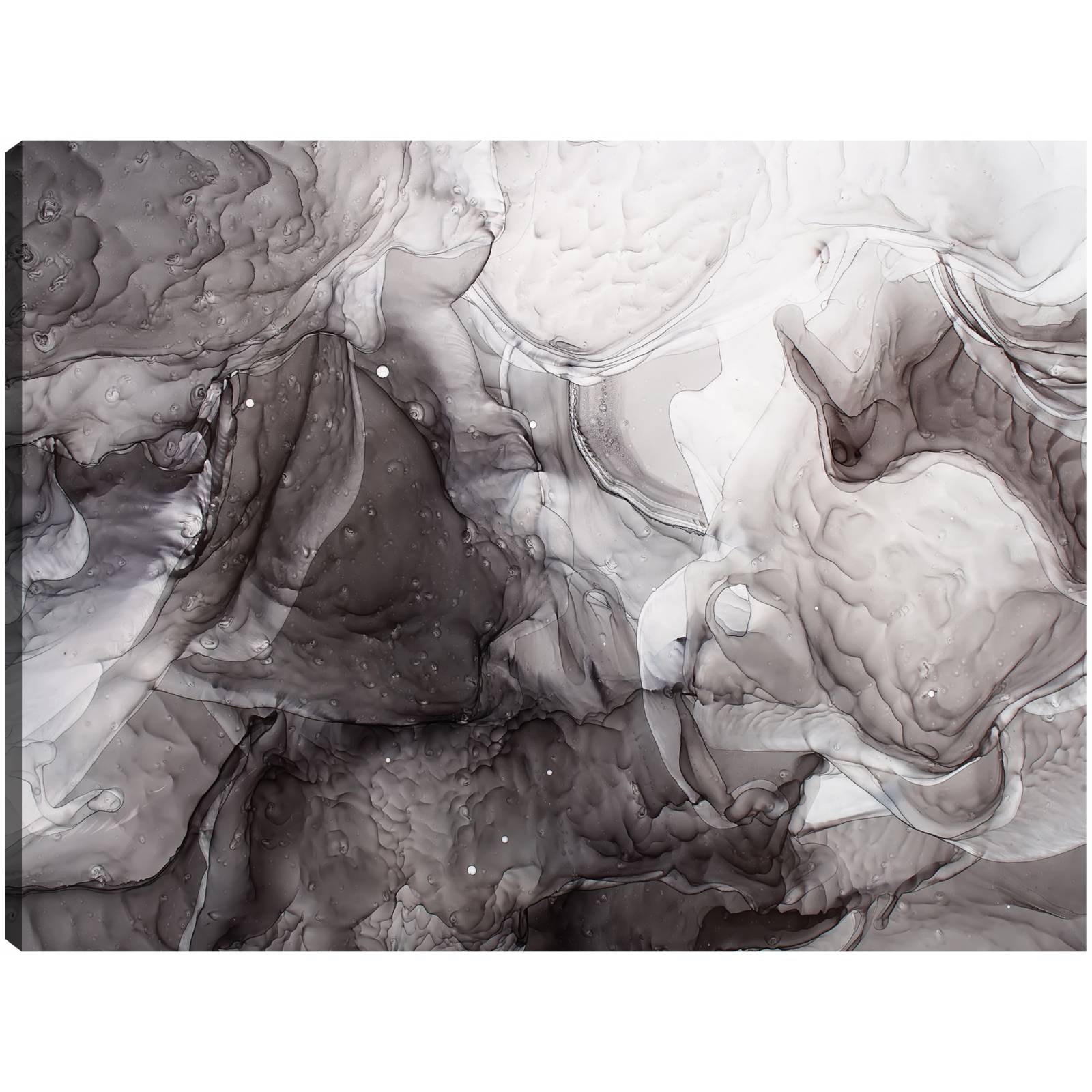 cuadro decorativo - Pliegues de raso plateado