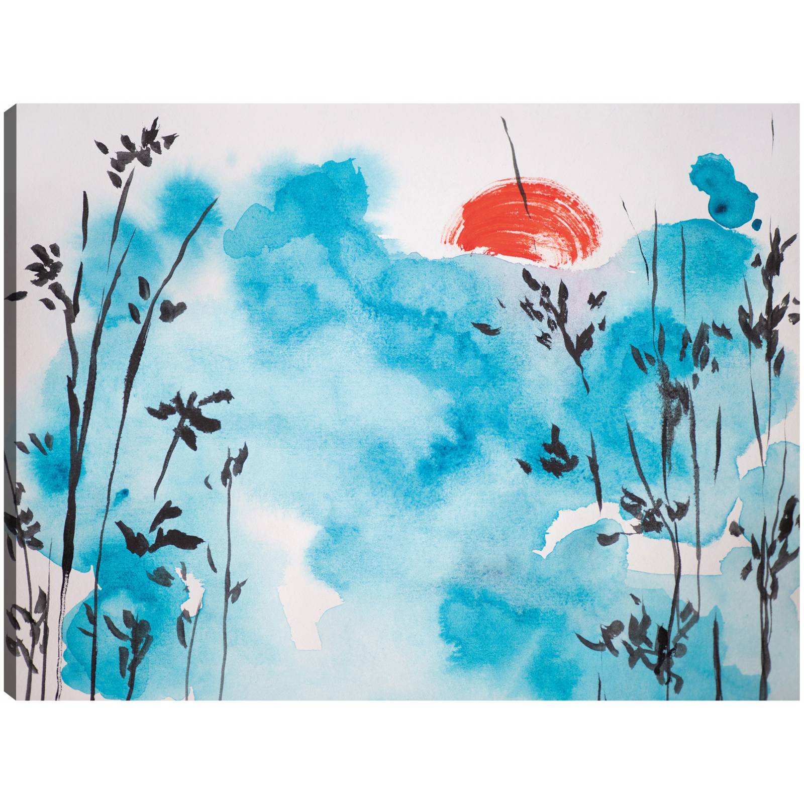 cuadro decorativo - Cielo azul Sol rojo Soñar