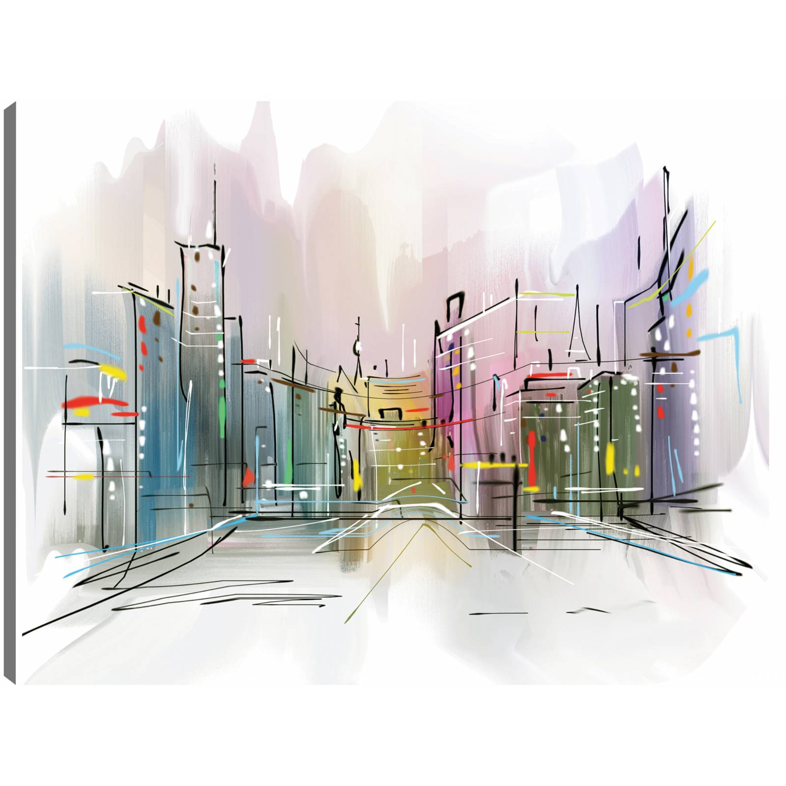 cuadro decorativo - Bosquejo espontáneo de la ciudad