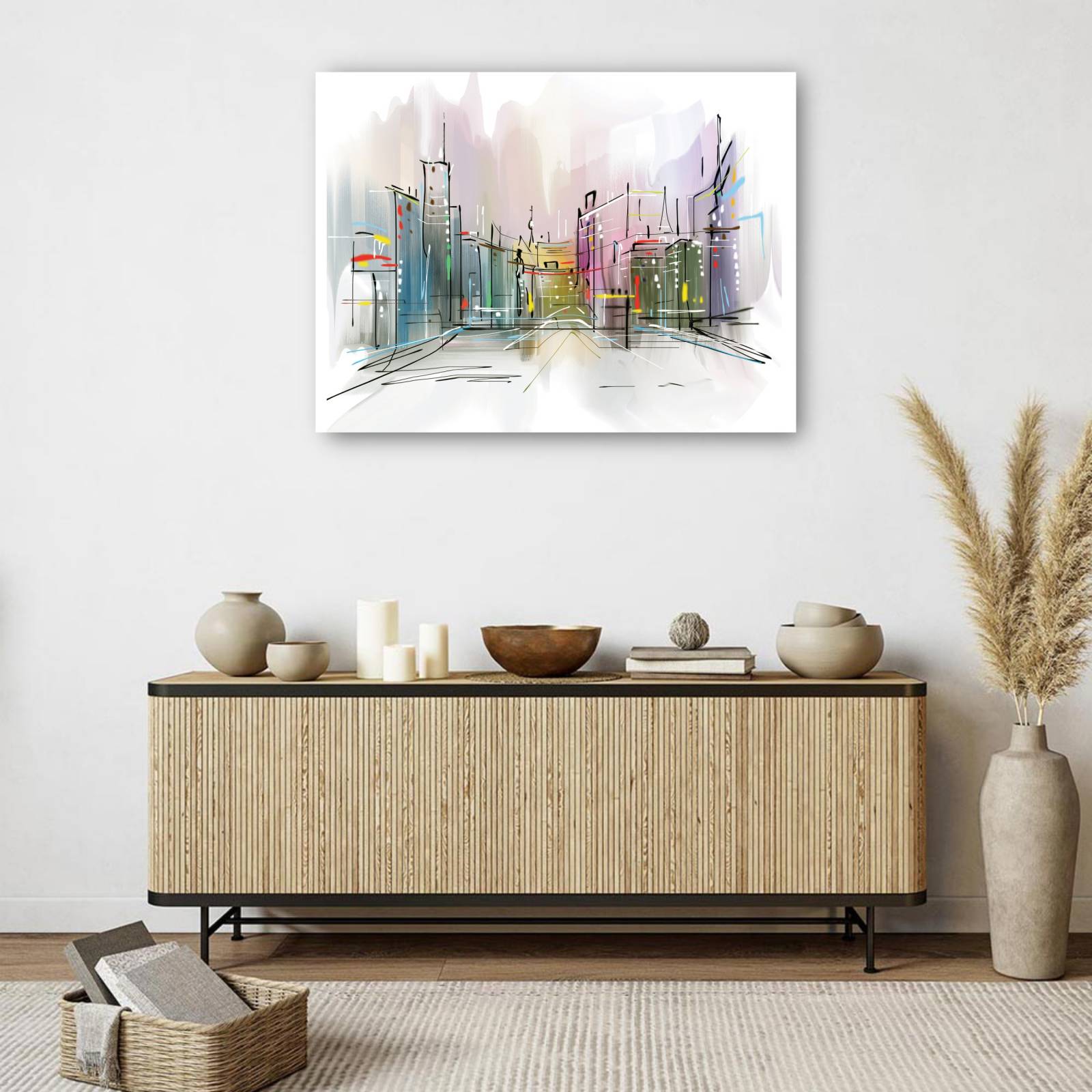 cuadro decorativo - Bosquejo espontáneo de la ciudad