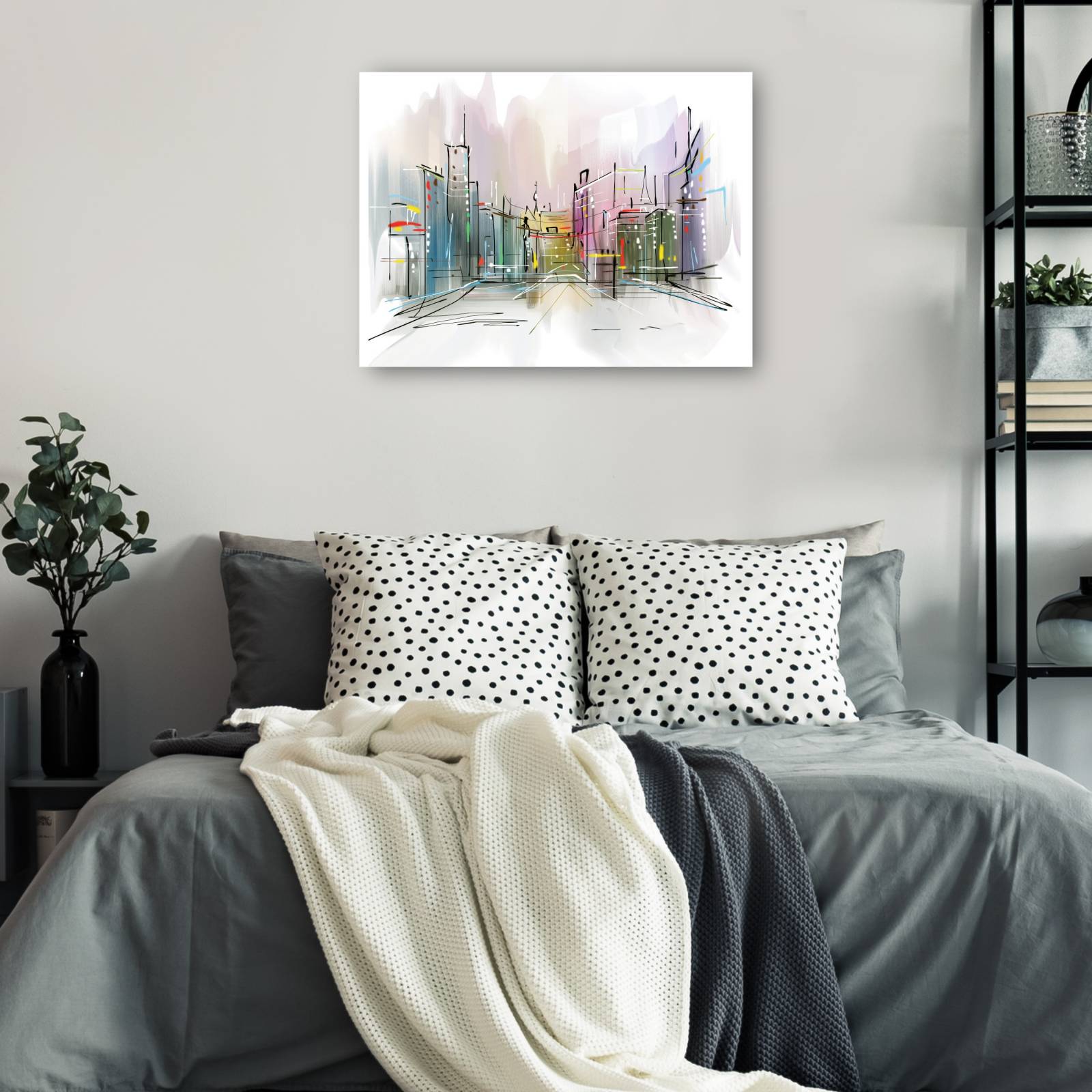 cuadro decorativo - Bosquejo espontáneo de la ciudad