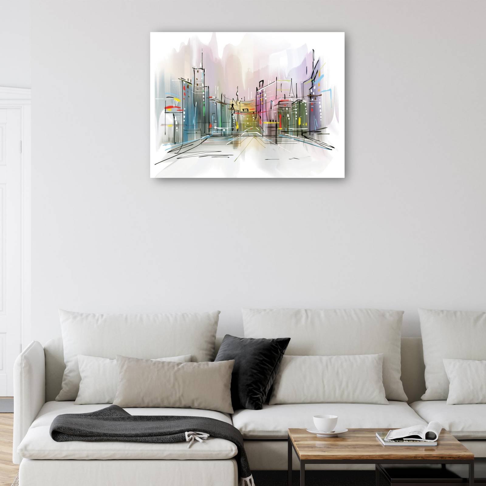 cuadro decorativo - Bosquejo espontáneo de la ciudad