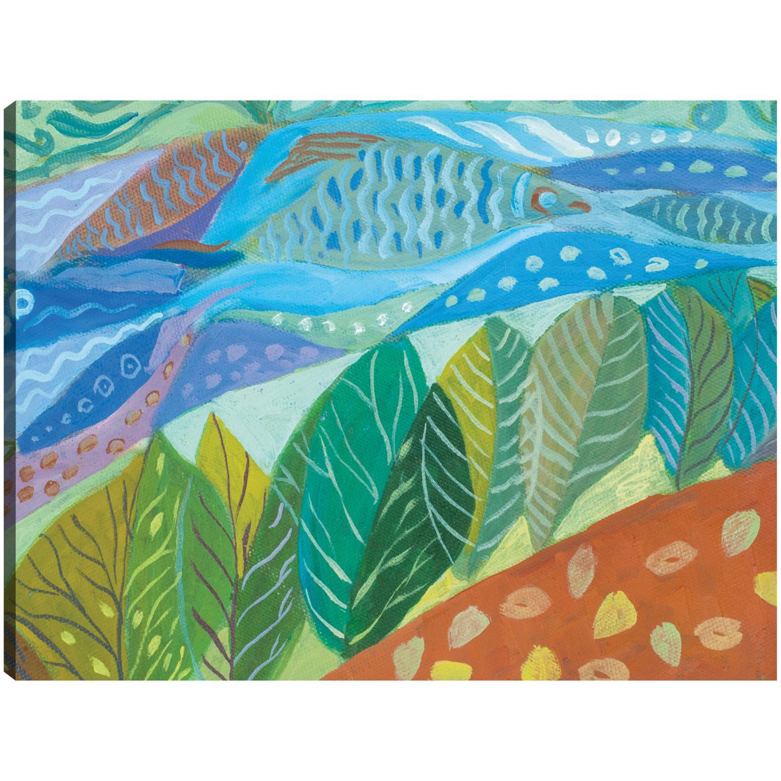 cuadro decorativo - Peces de mar negro en el jardín