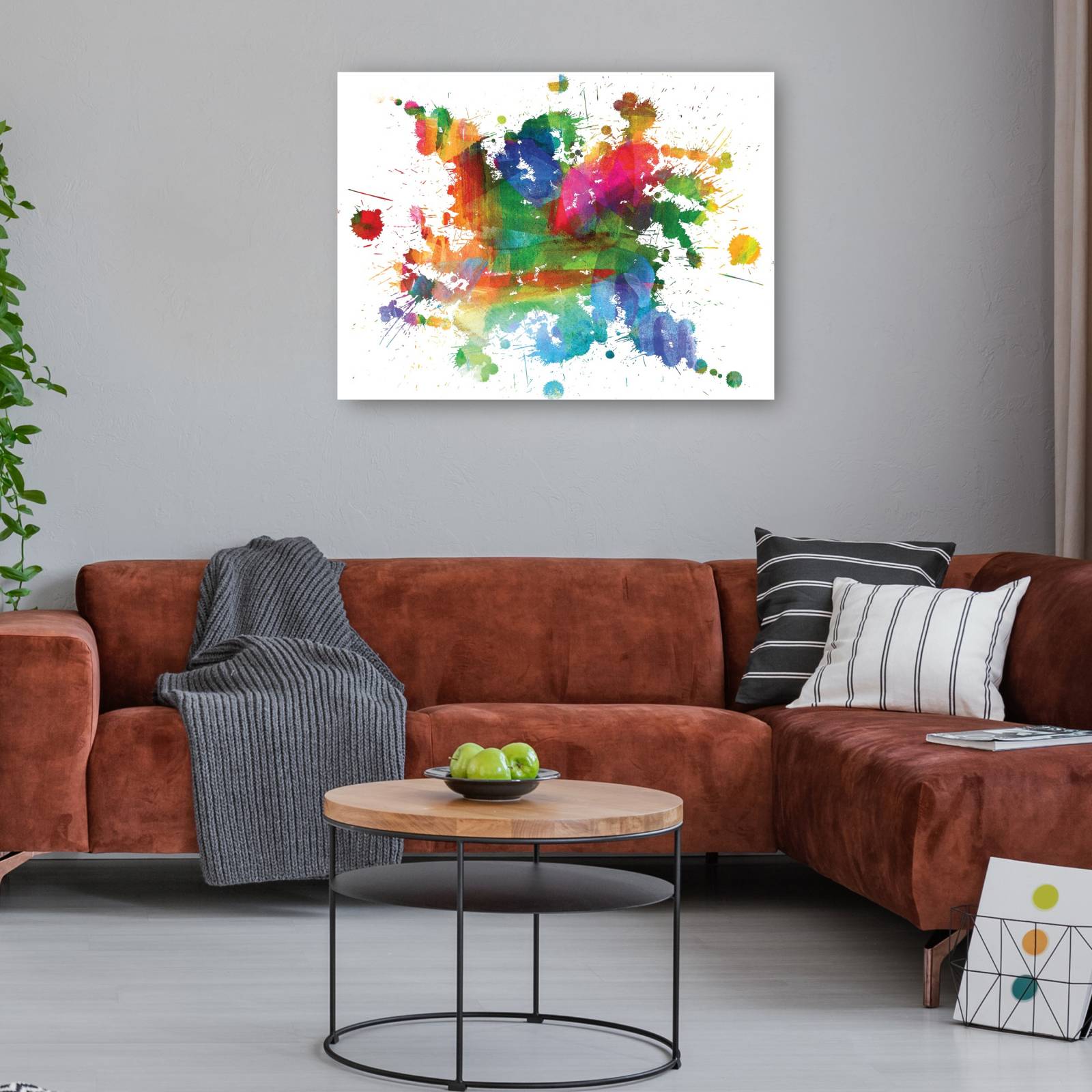 cuadro decorativo - Arco iris en el charco