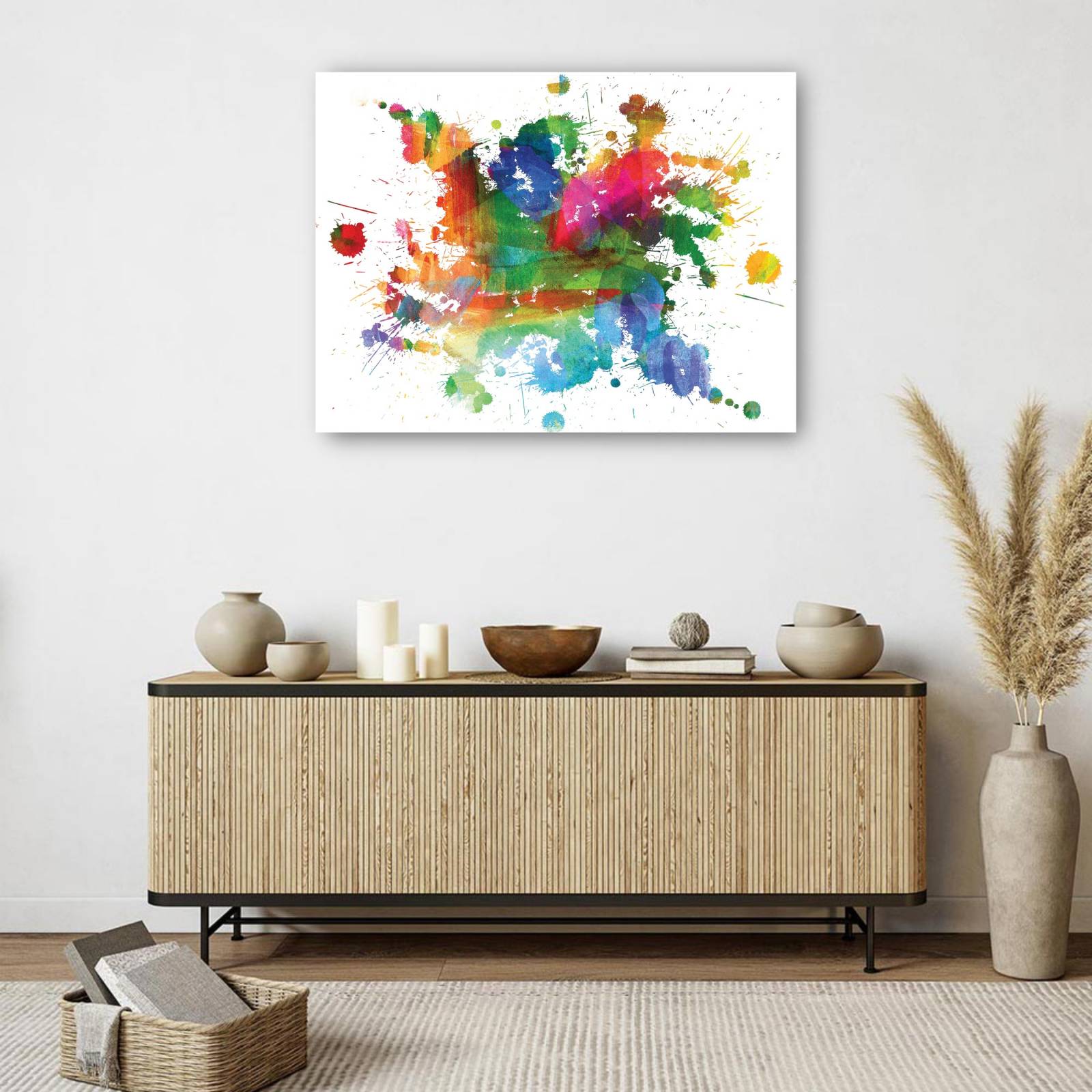 cuadro decorativo - Arco iris en el charco