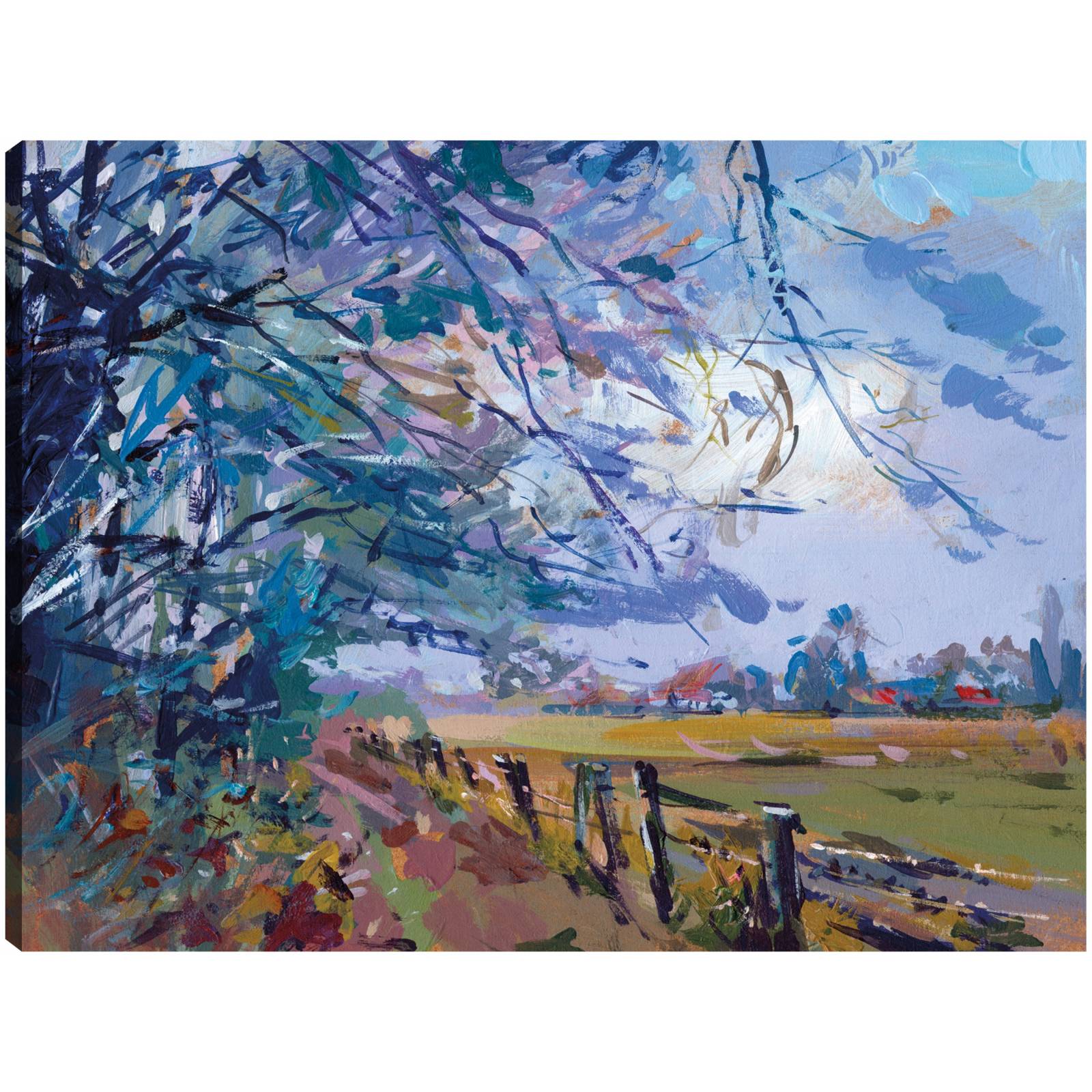 cuadro decorativo - Paisaje de pradera de Sajonia