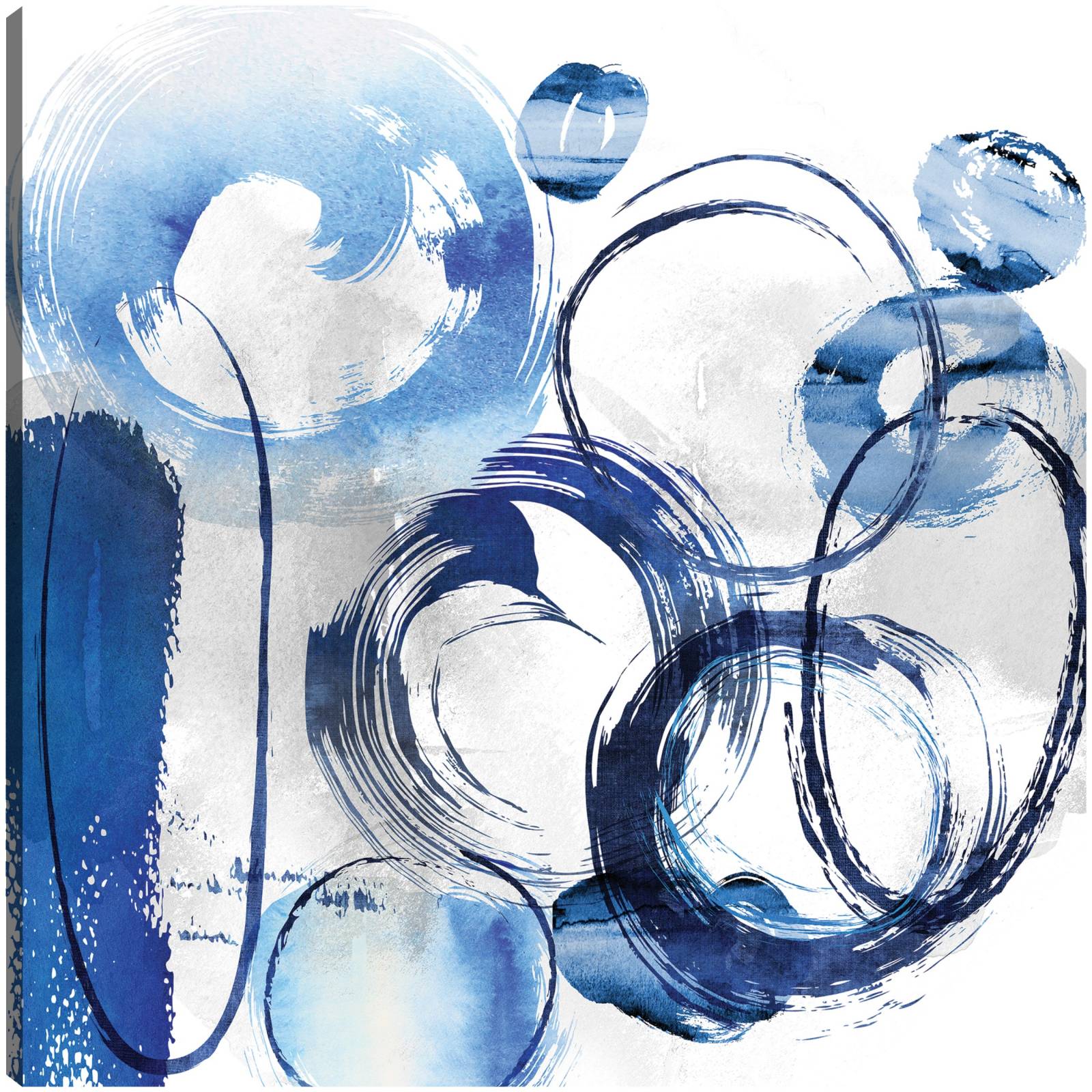 Cuadro Decorativo - Anillo azul - Nikki Chu - 82X82 cm - Arte Abstracto - Impresión en Lienzo - Fine Art TJ