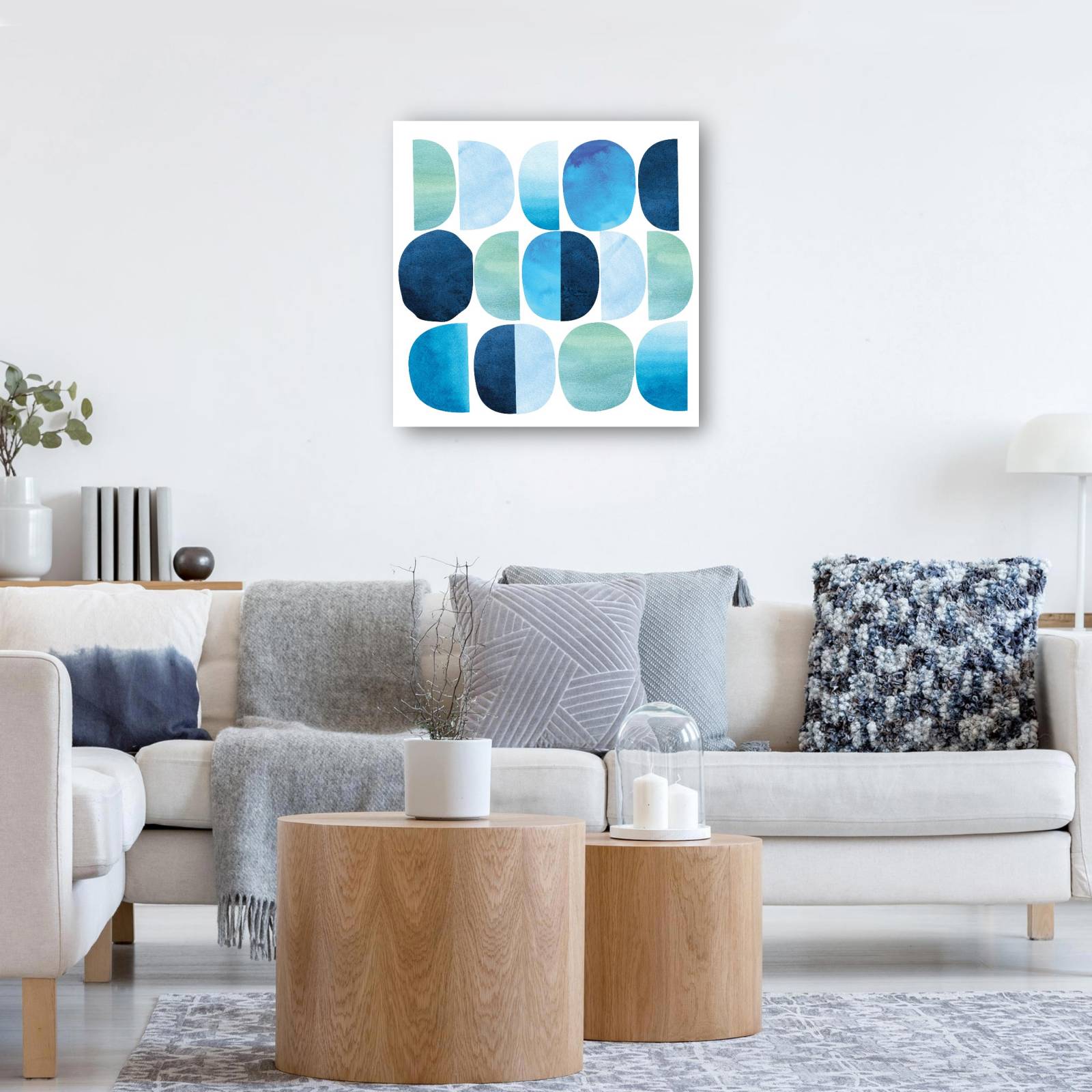 cuadro decorativo - Códigos Azul