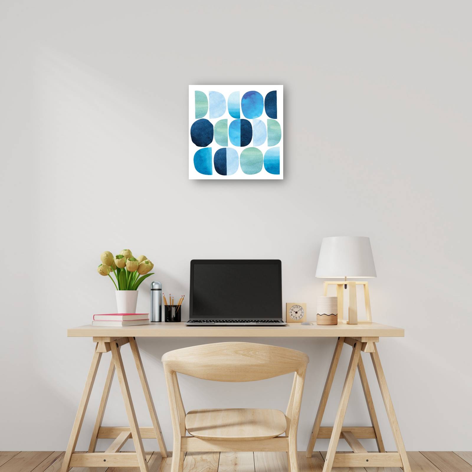 cuadro decorativo - Códigos Azul