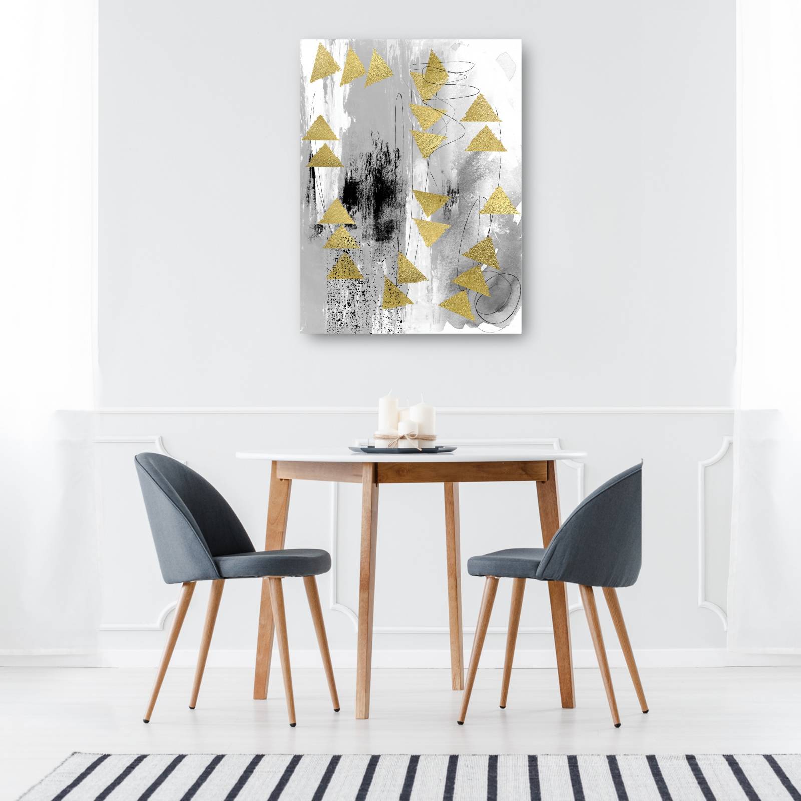 cuadro decorativo - Materia gris