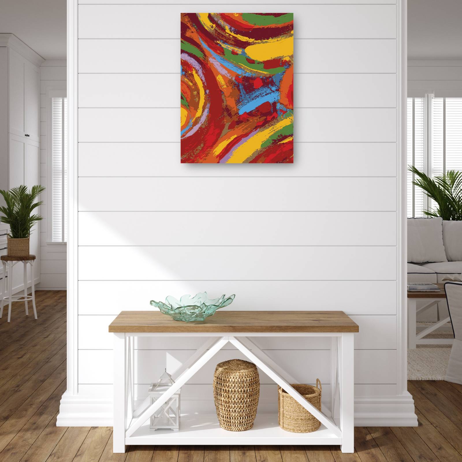 cuadro decorativo - Resumen de remolinos del desierto deslumbrante