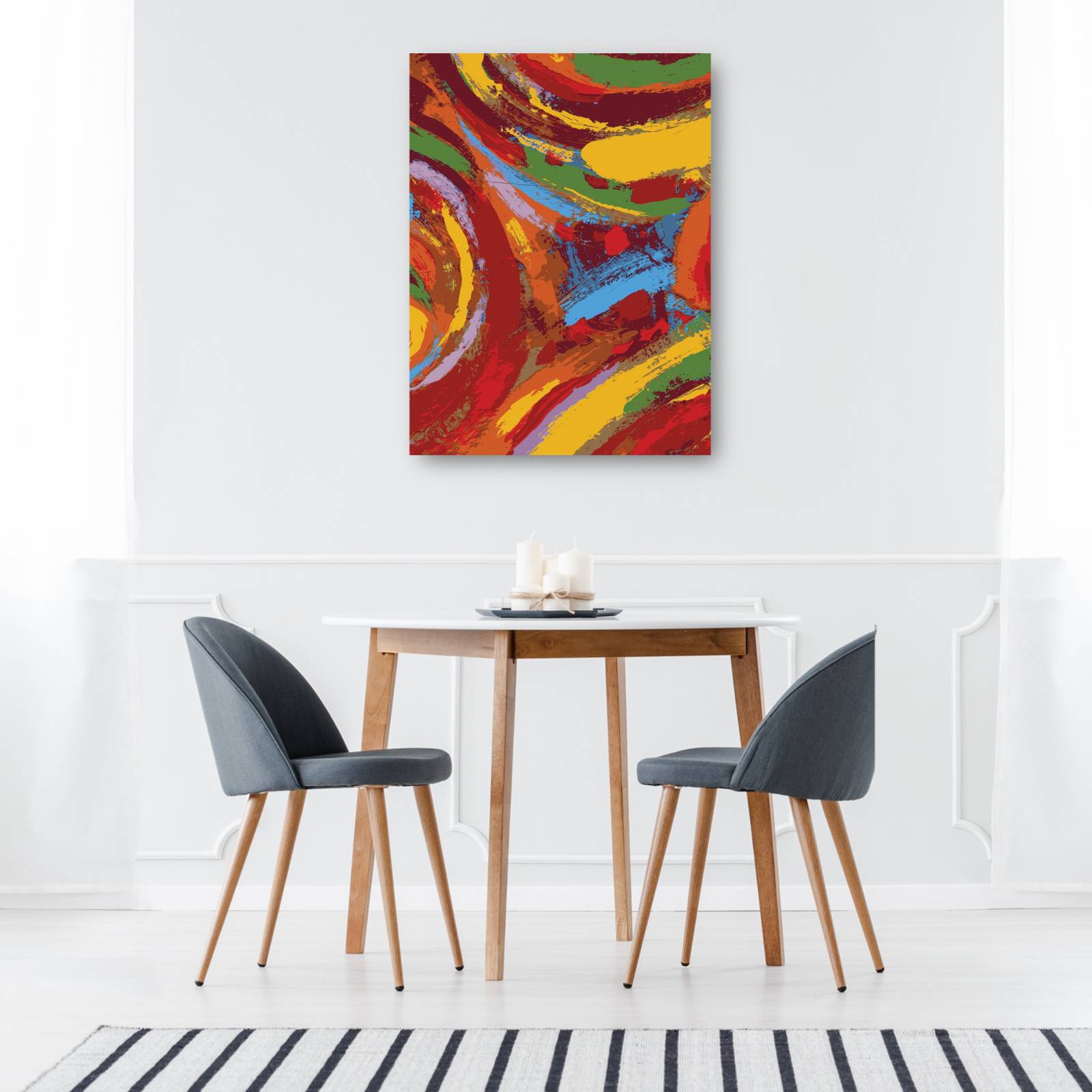 cuadro decorativo - Resumen de remolinos del desierto deslumbrante