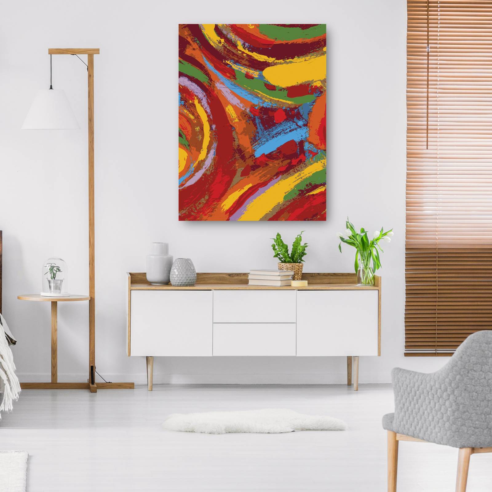 cuadro decorativo - Resumen de remolinos del desierto deslumbrante