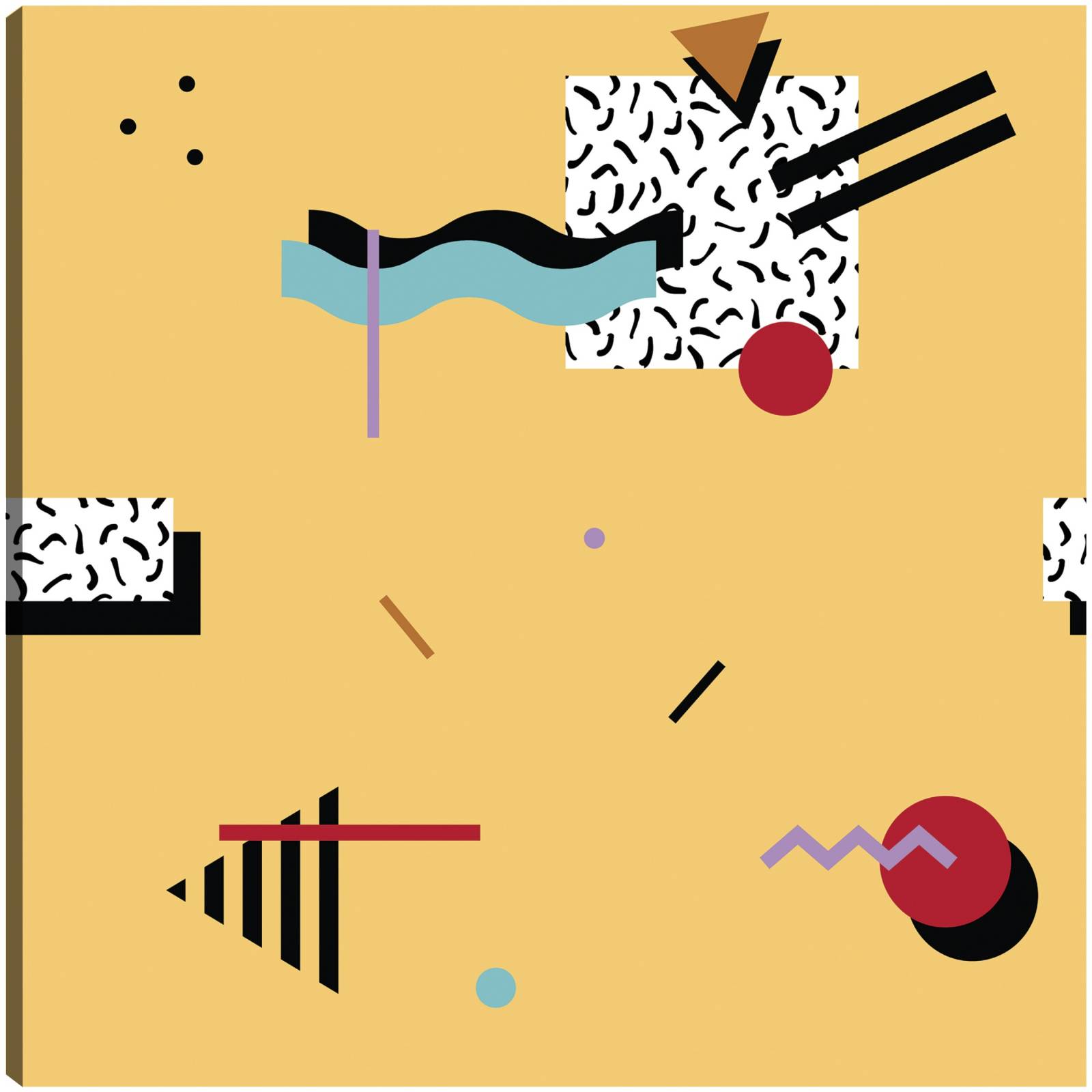 cuadro decorativo - Me encanta el patrón retro de los 80