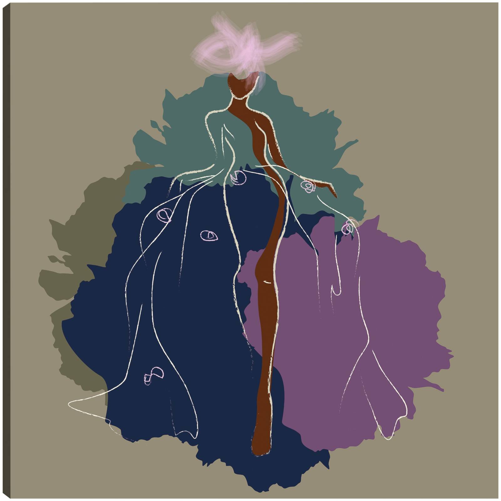 cuadro decorativo - Bosquejo de la semana de la moda de París