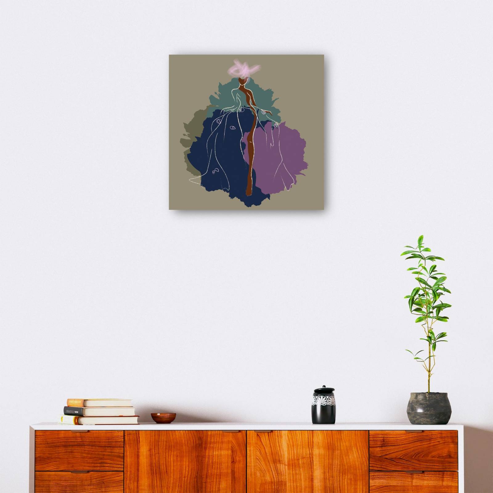 cuadro decorativo - Bosquejo de la semana de la moda de París