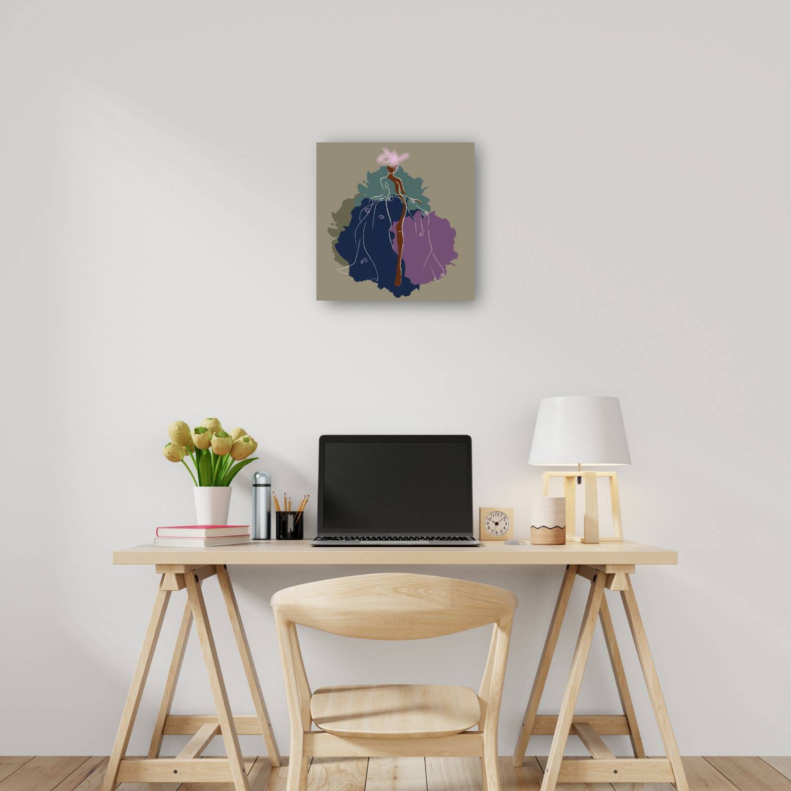 cuadro decorativo - Bosquejo de la semana de la moda de París