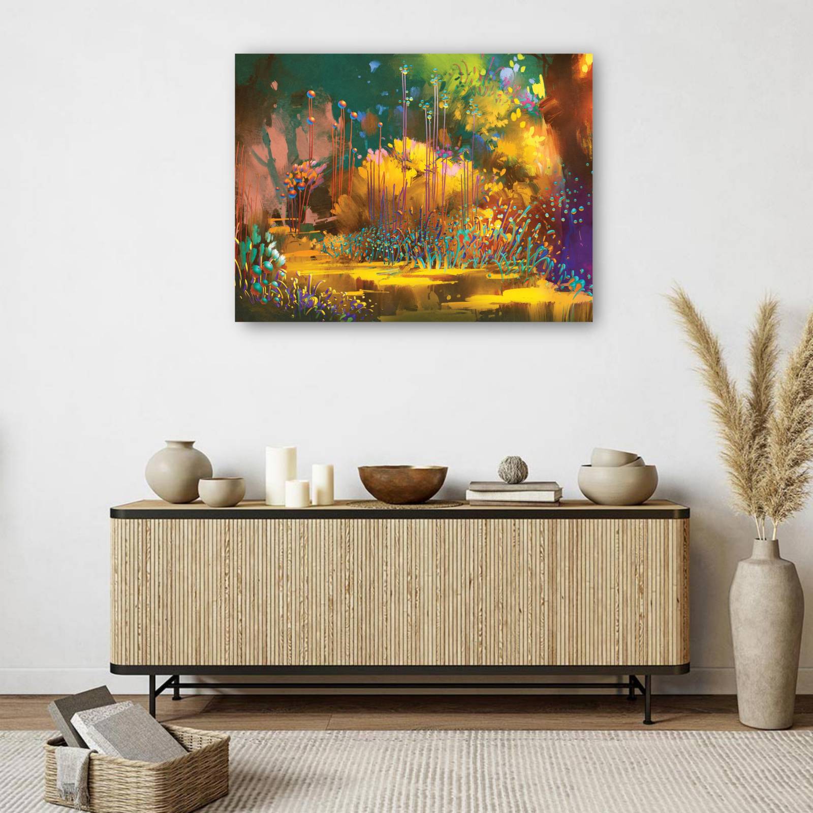 cuadro decorativo - Bosque Camino Fantasía Flora