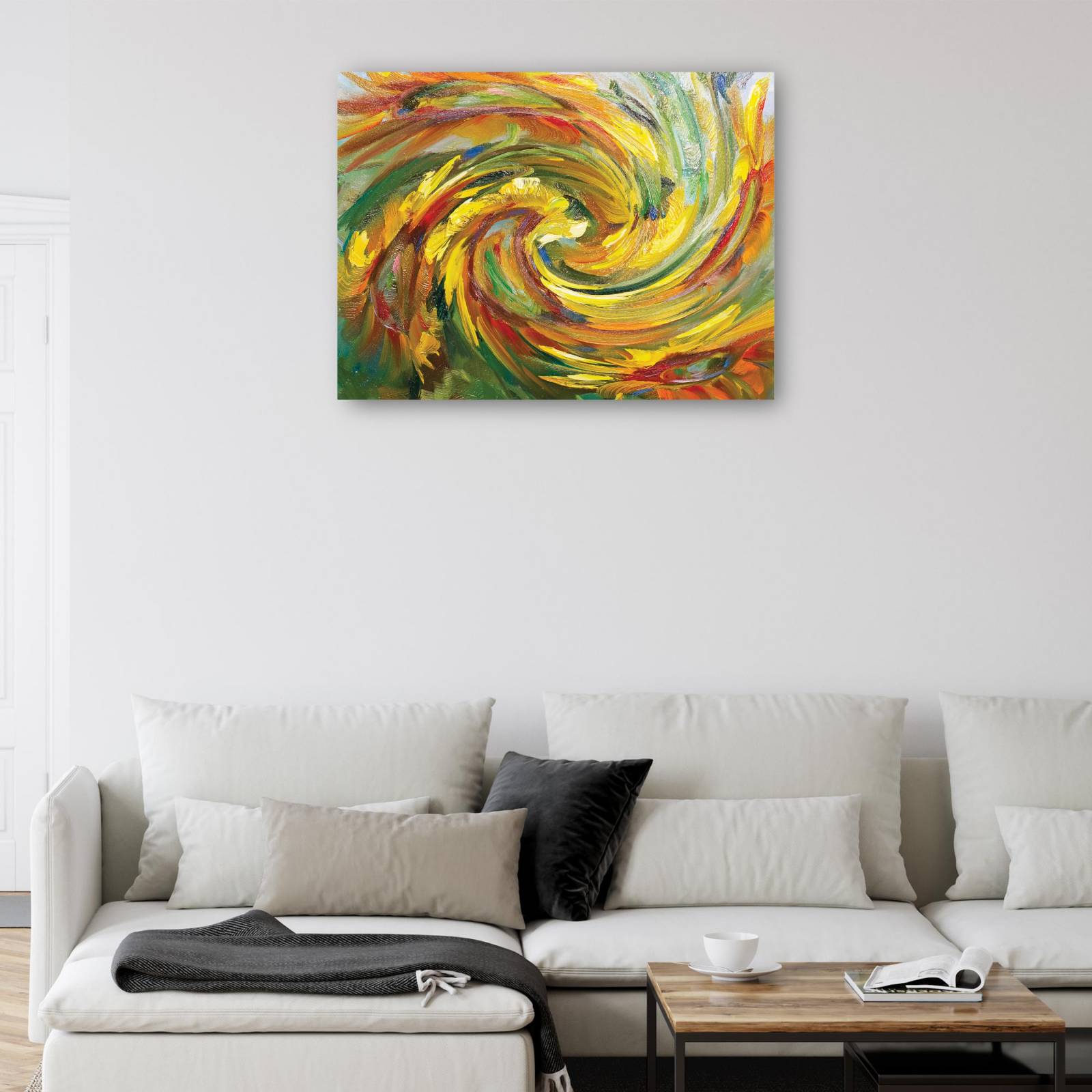 cuadro decorativo - Remolino de espectro de pintura al óleo