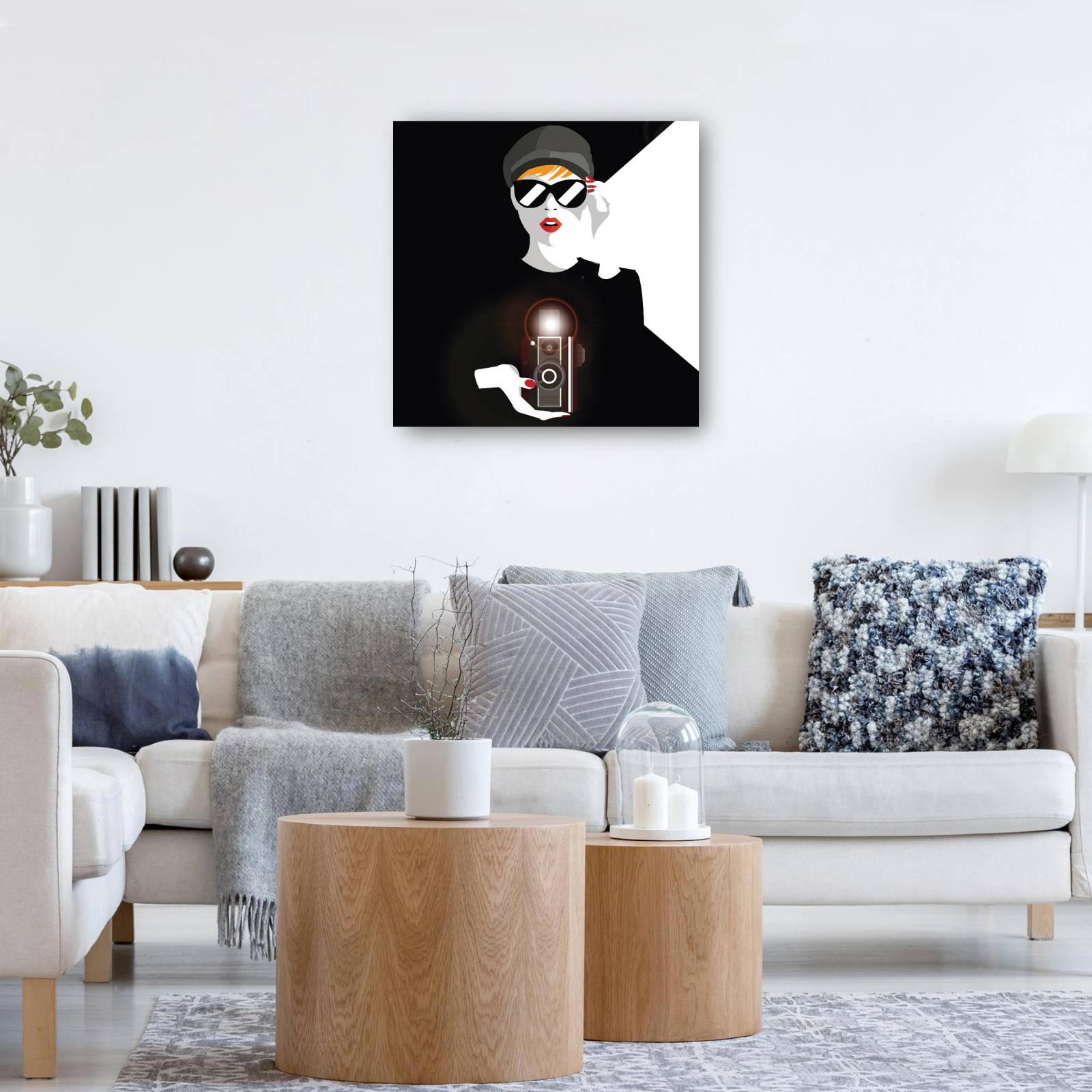 cuadro decorativo - Sonríe para tu foto Chica