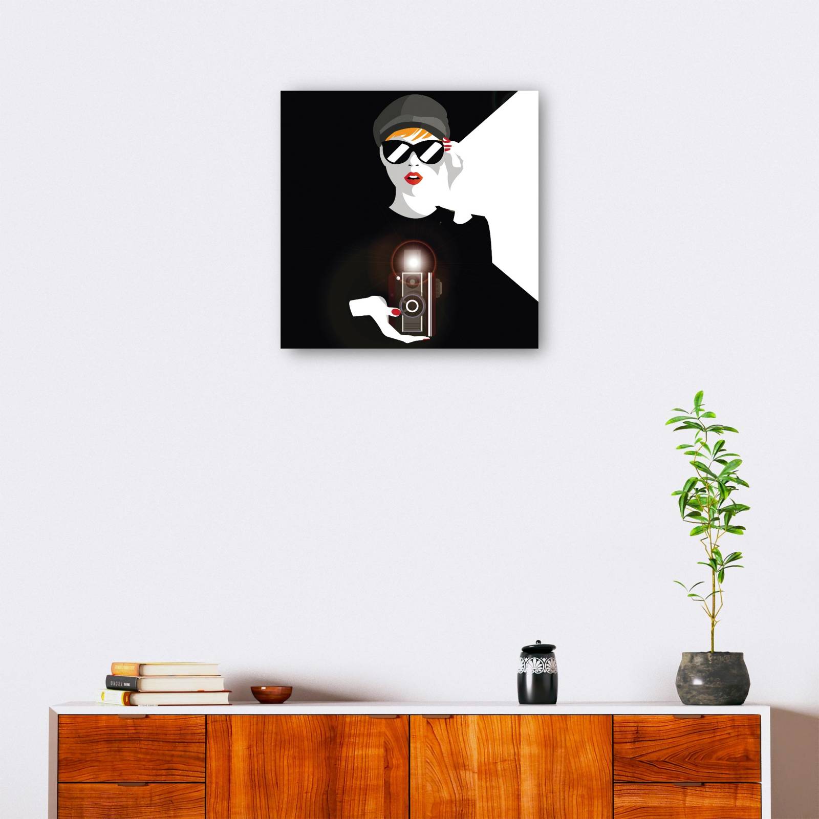 cuadro decorativo - Sonríe para tu foto Chica