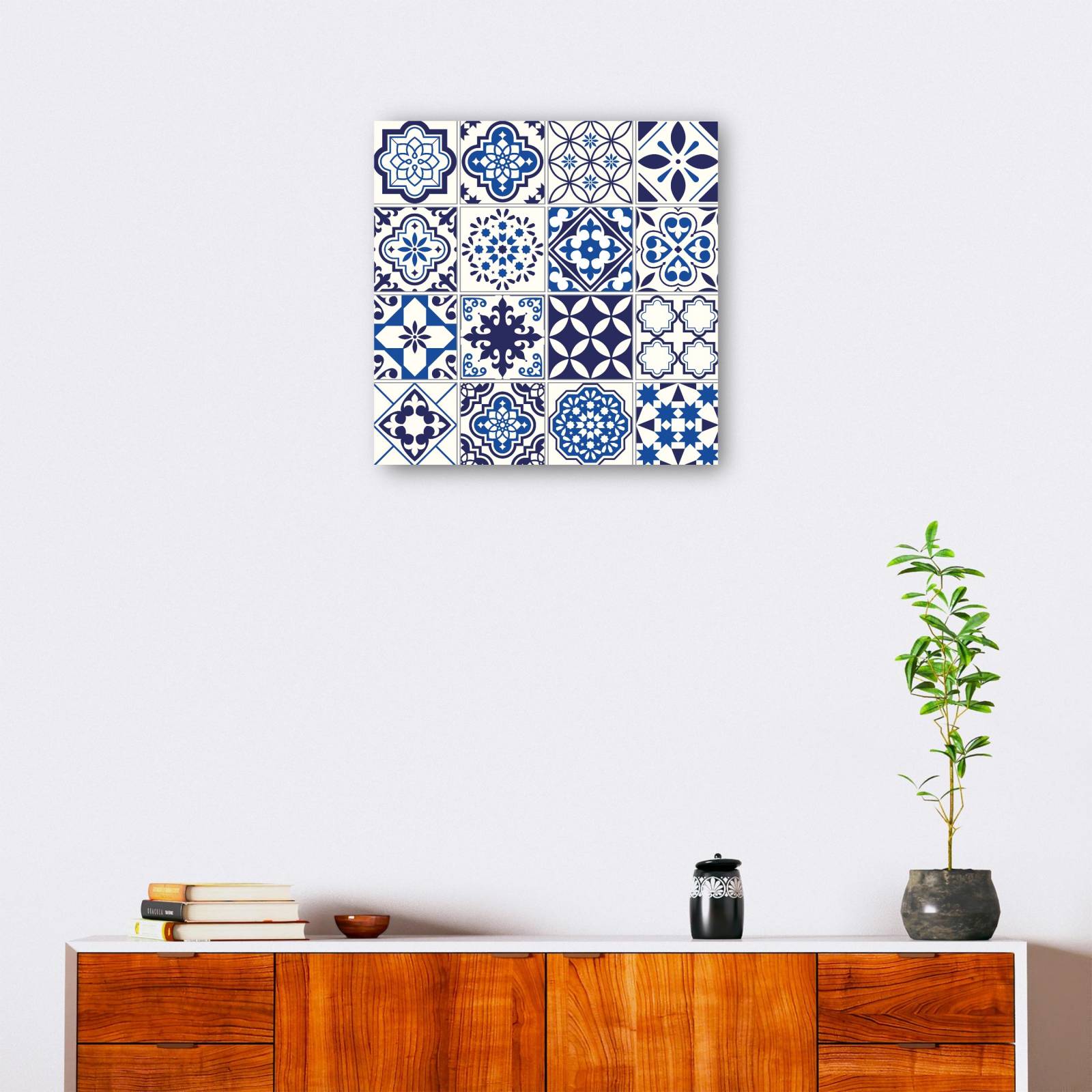 cuadro decorativo - Azulejos españoles azul océano