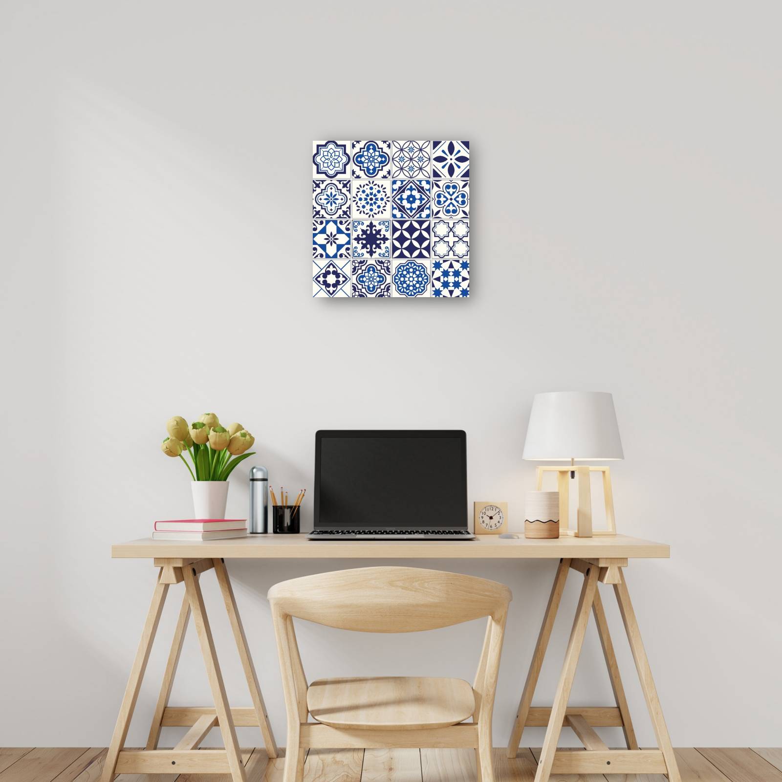 cuadro decorativo - Azulejos españoles azul océano