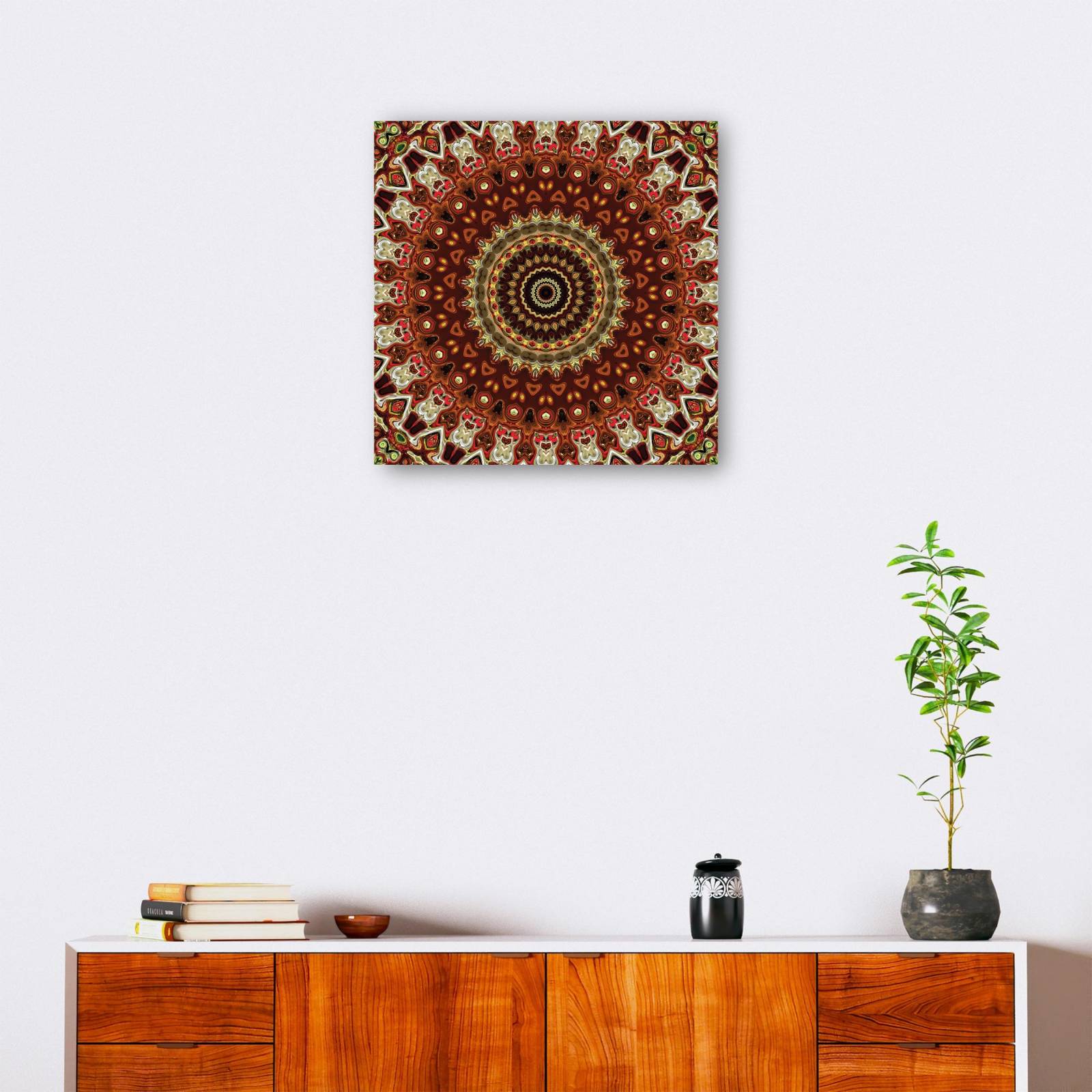 cuadro decorativo - Mandala de elementos místicos
