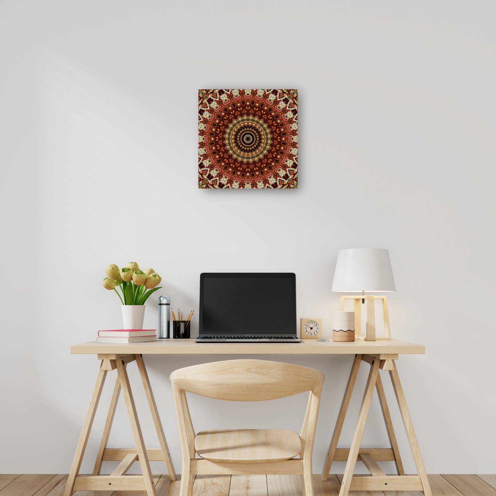 cuadro decorativo - Mandala de elementos místicos