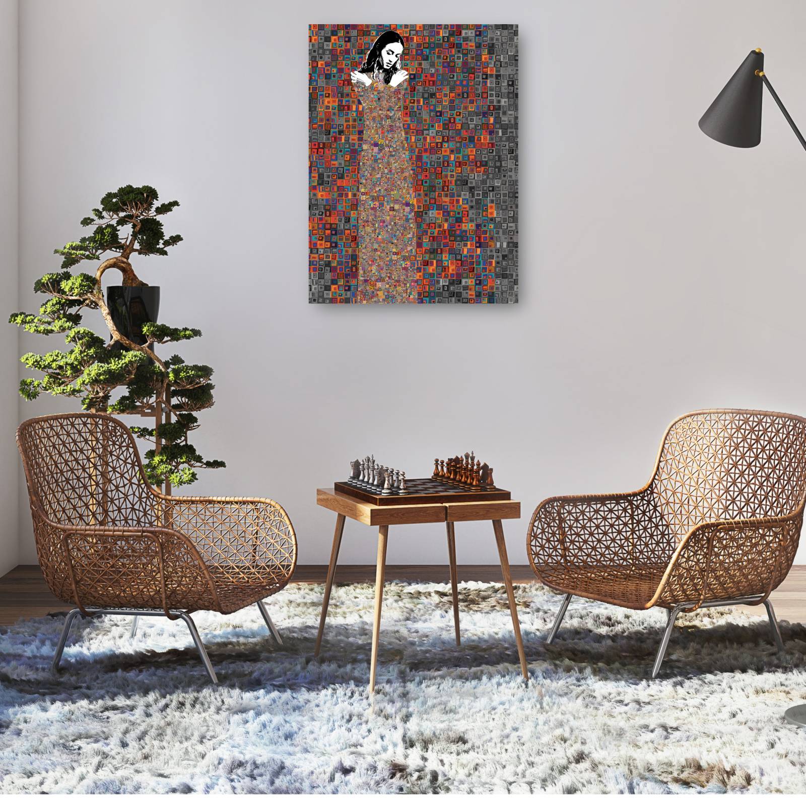 cuadro decorativo - el abrazo