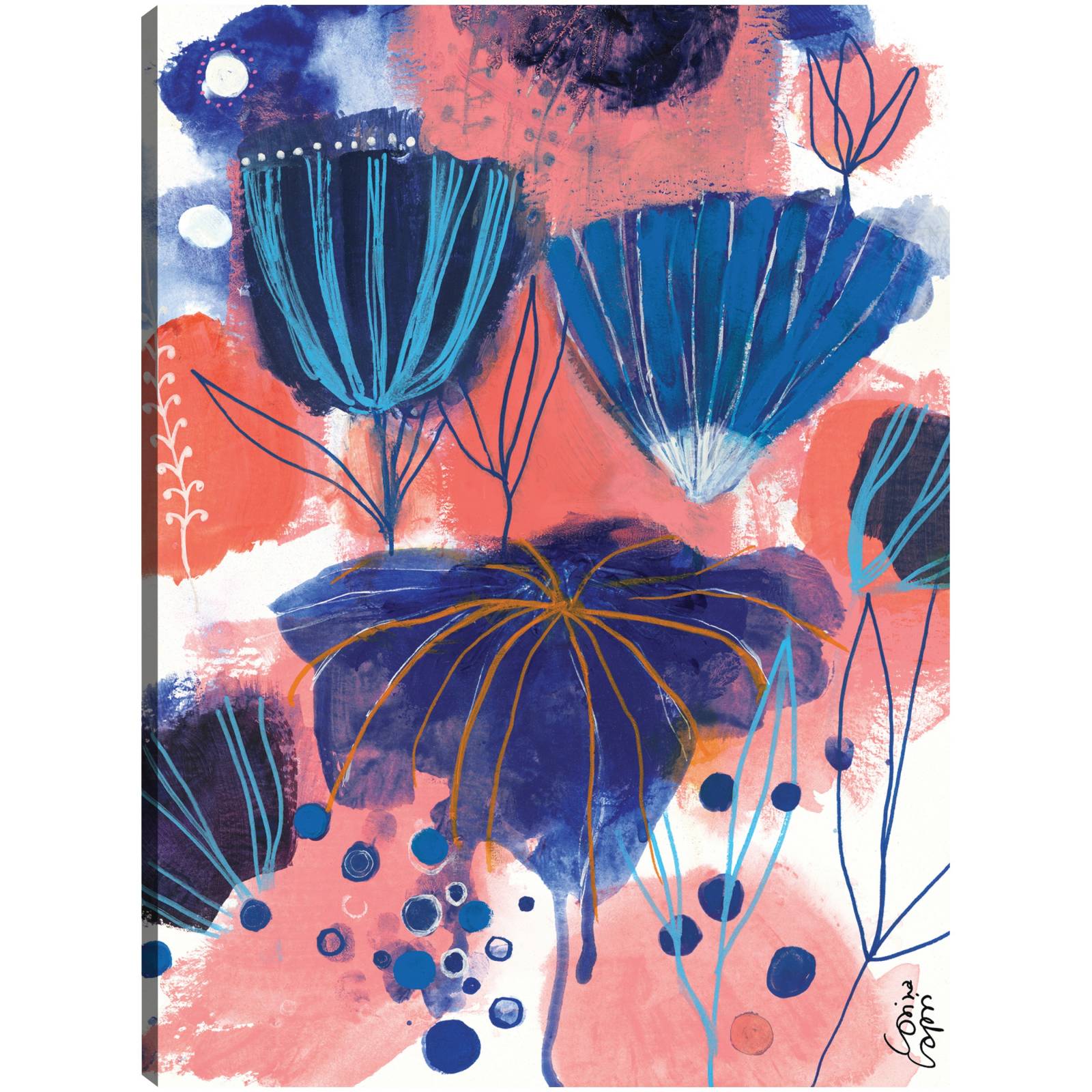 cuadro decorativo - Blumen Blues