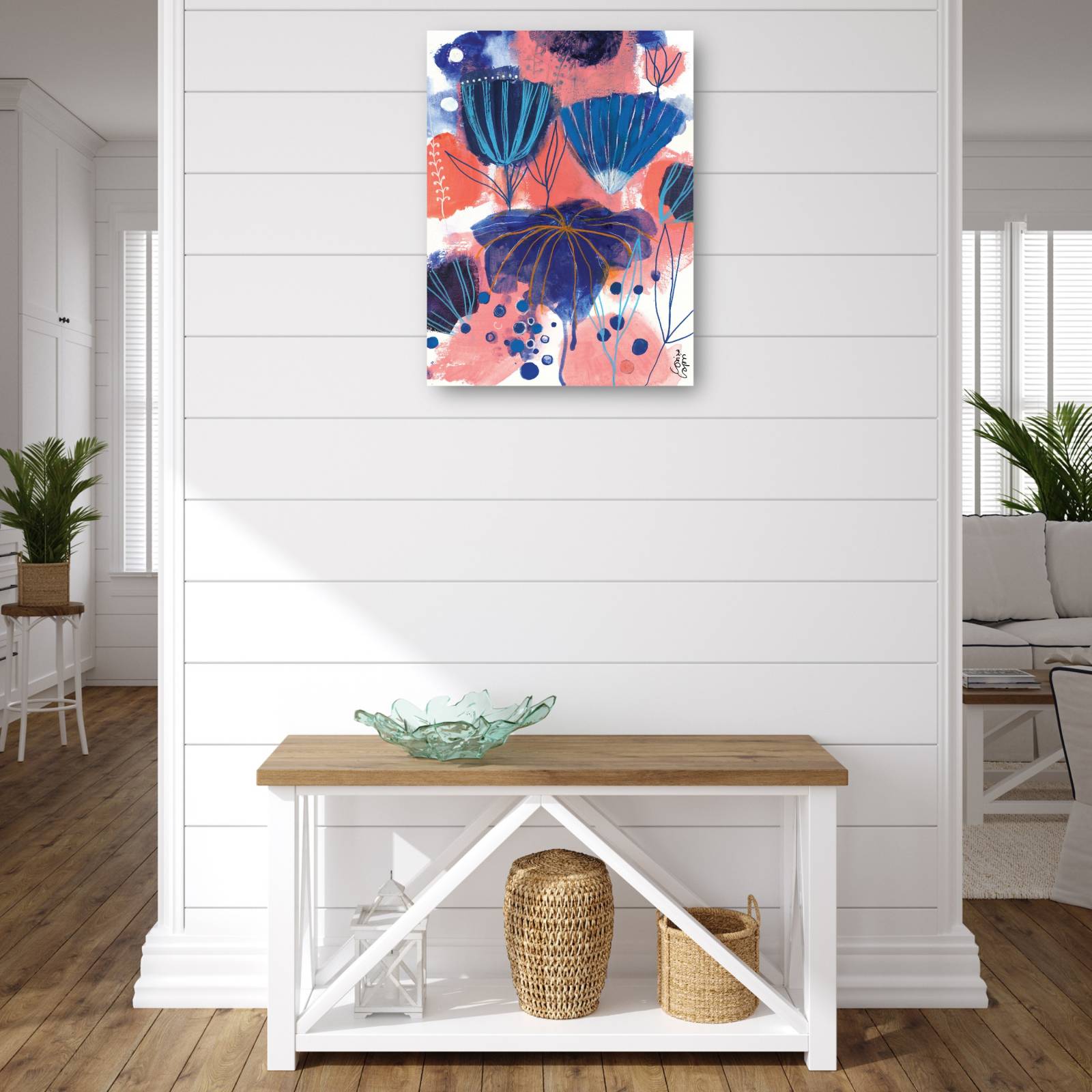 cuadro decorativo - Blumen Blues