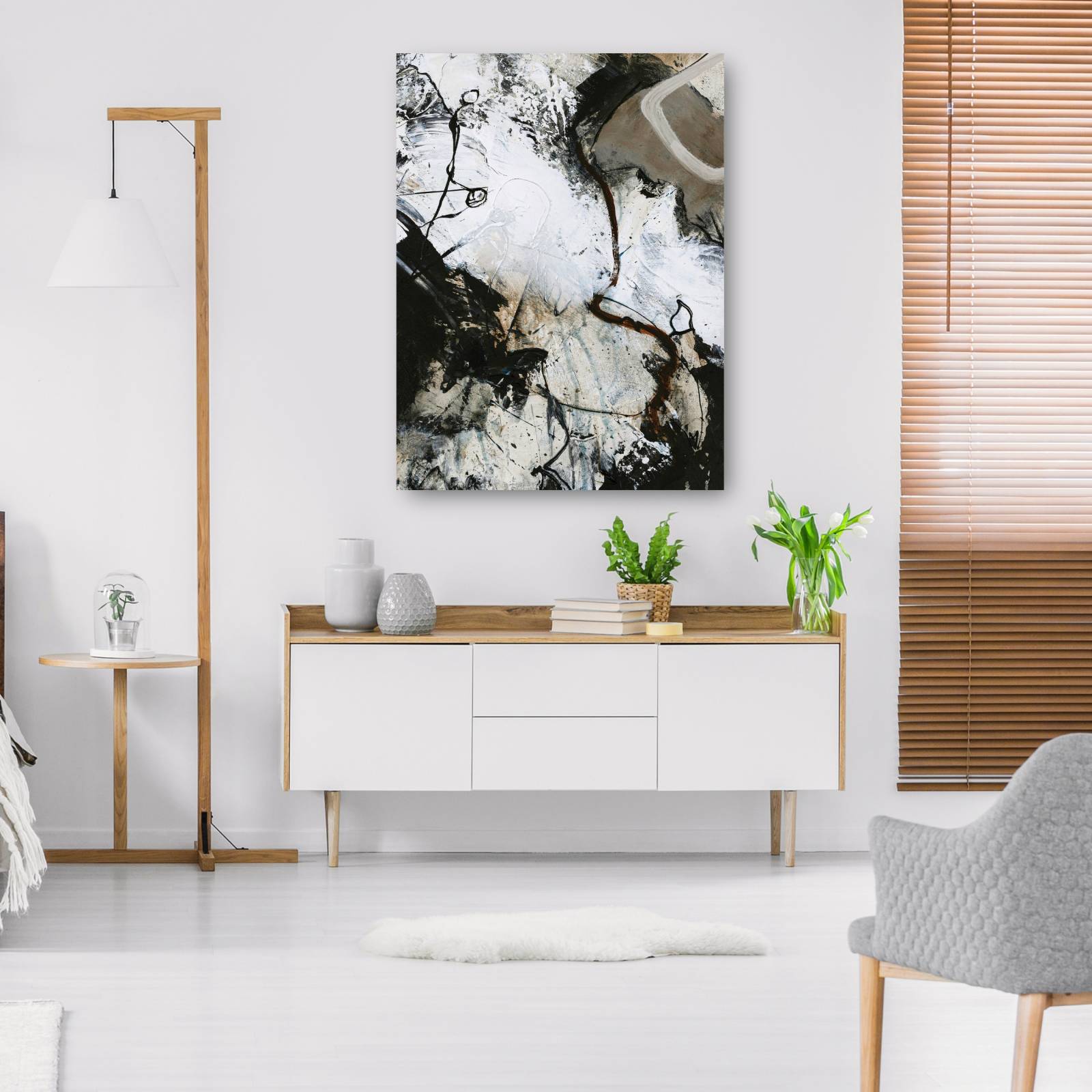 cuadro decorativo - Blanco y negro 3