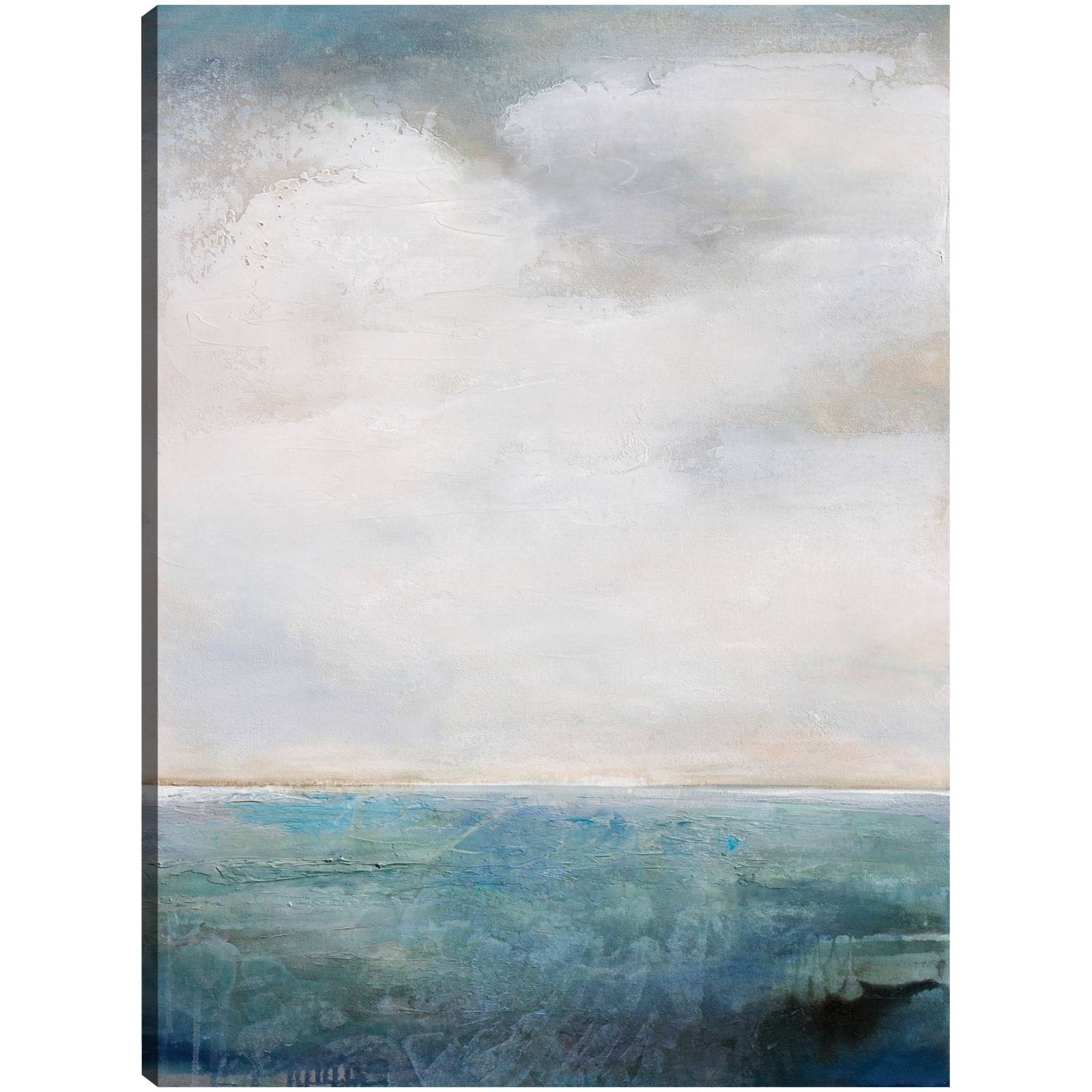 cuadro decorativo en el borde del azul