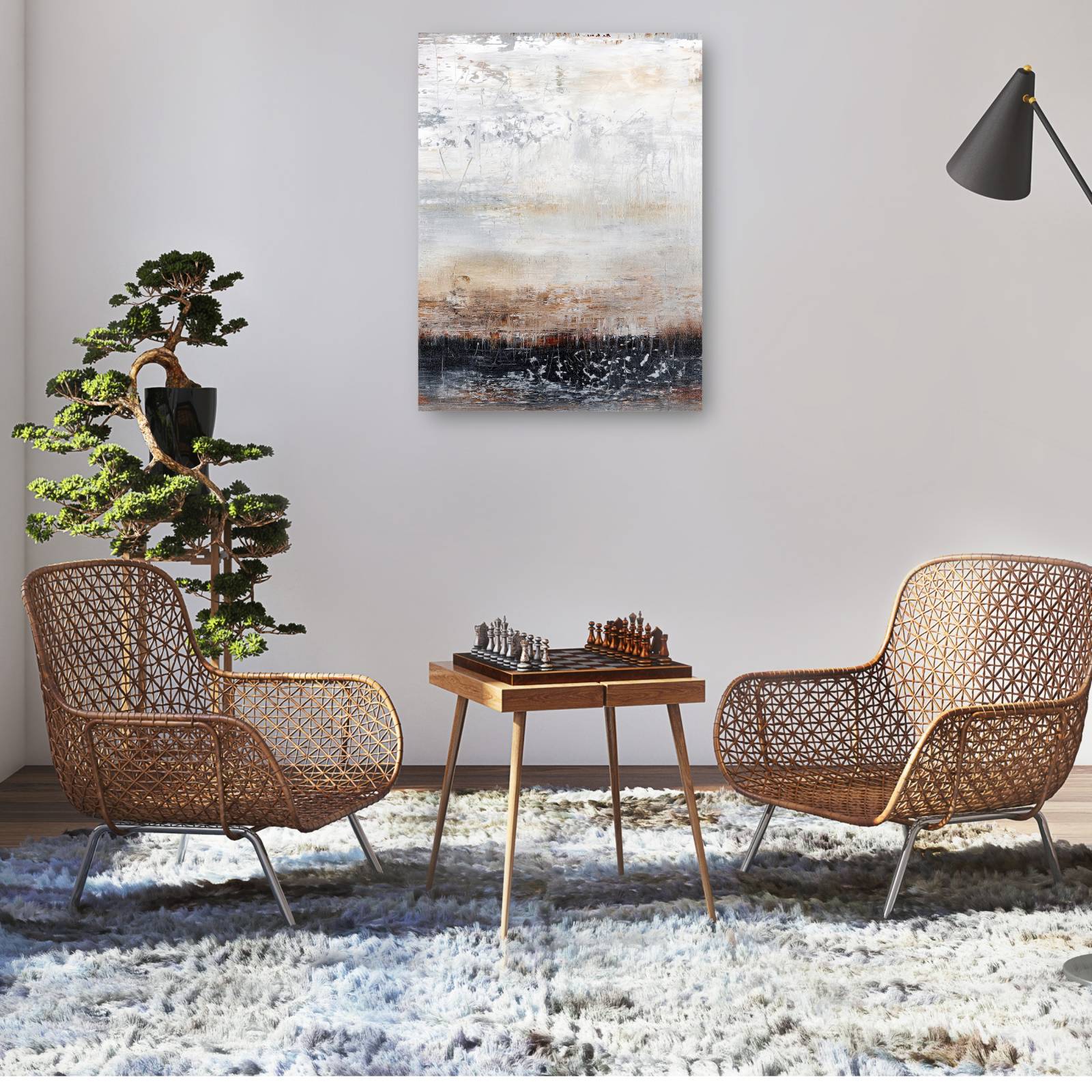 cuadro decorativo  Campo de Invierno No